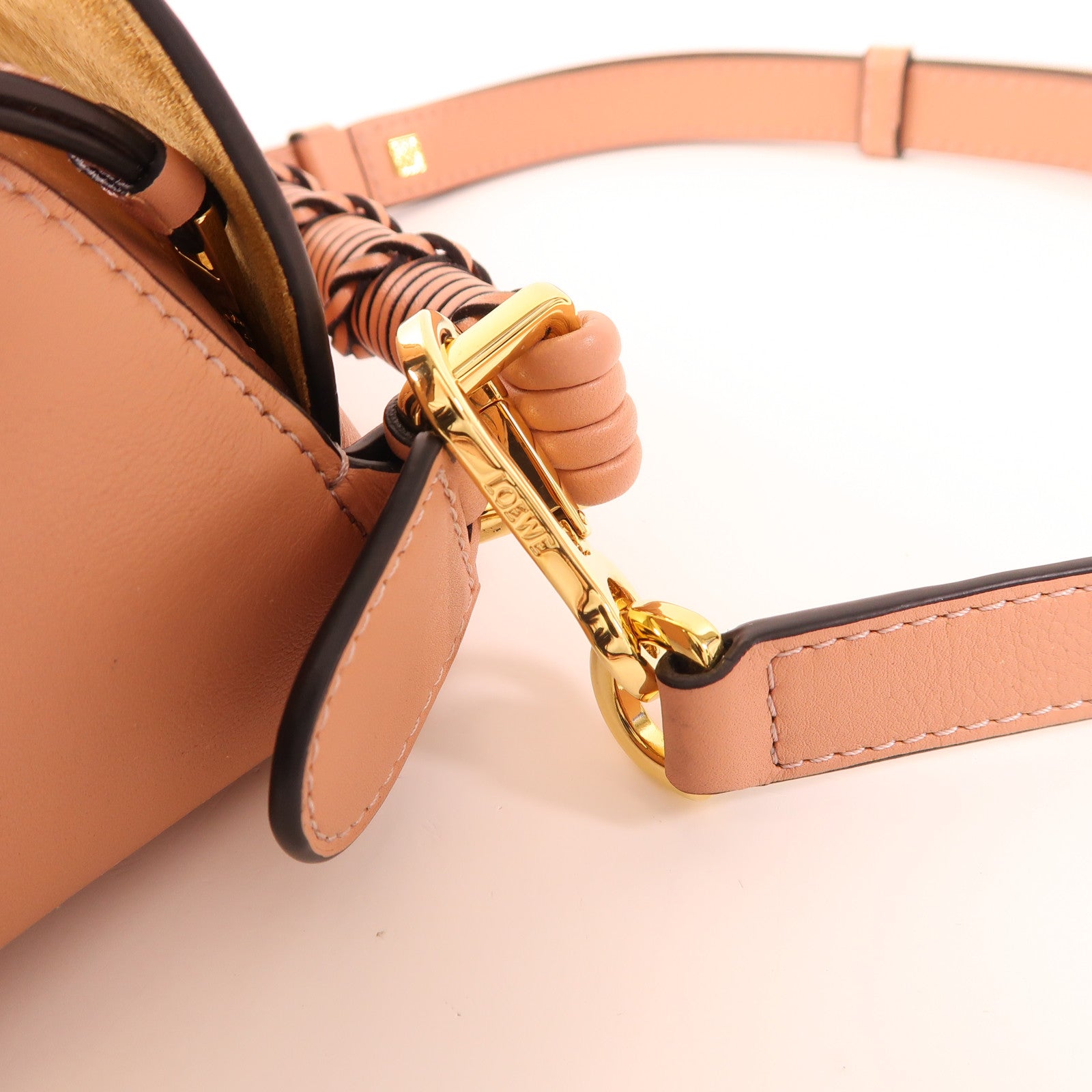 LOEWE 牛皮皮革Edge Puzzle金扣手挽肩背兩用袋