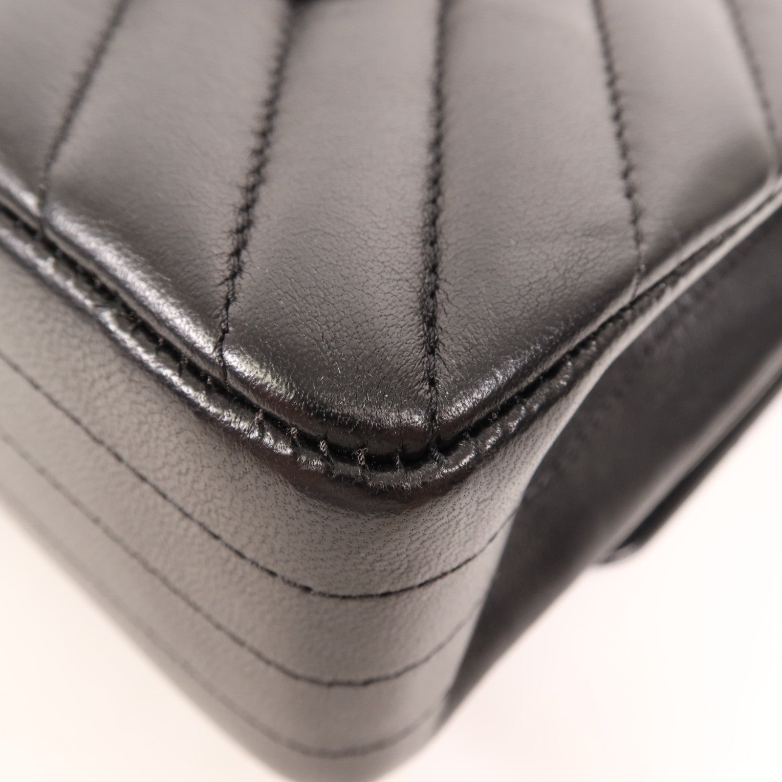 CHANEL 羊皮皮革Classic 25金扣鏈帶肩背袋