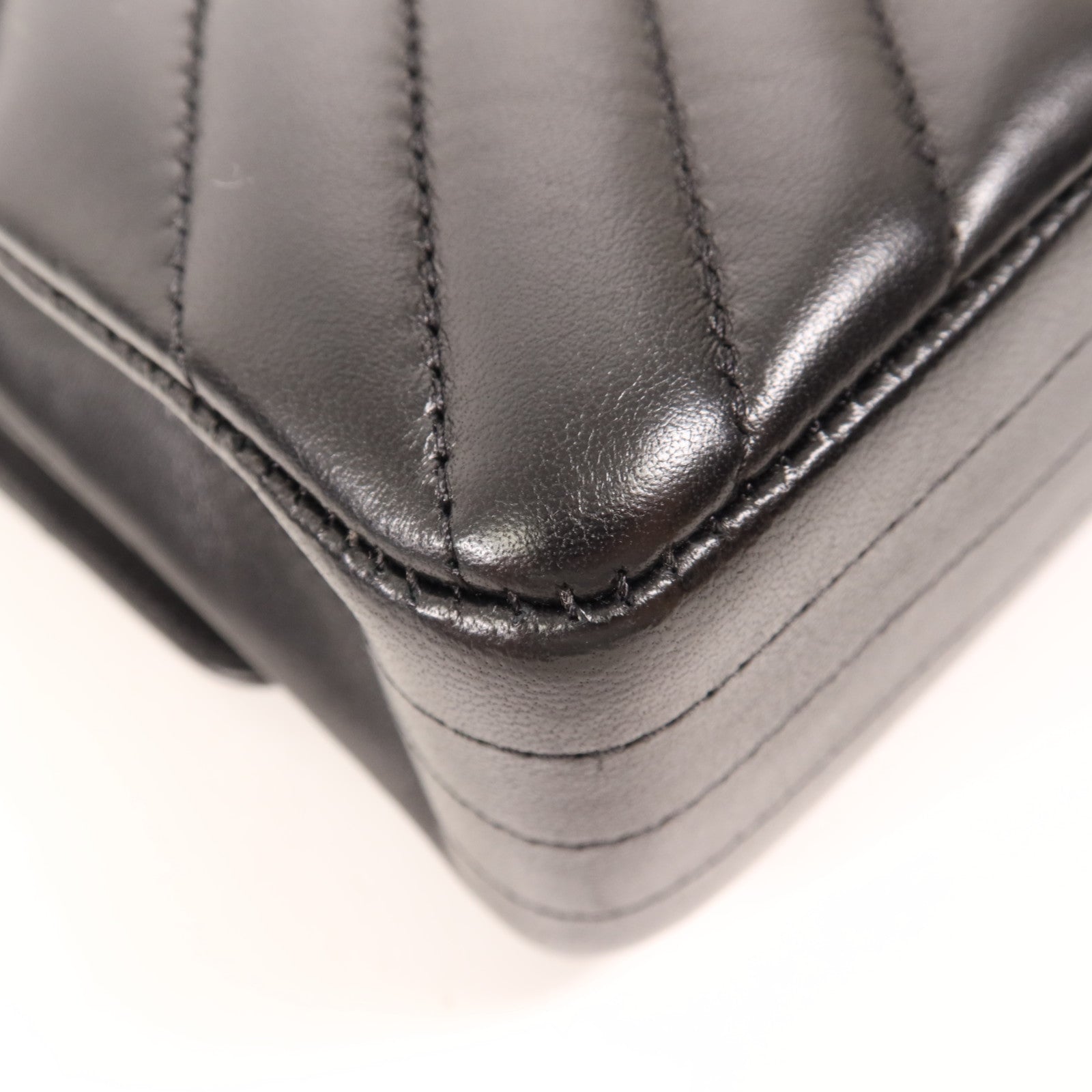 CHANEL 羊皮皮革Classic 25金扣鏈帶肩背袋