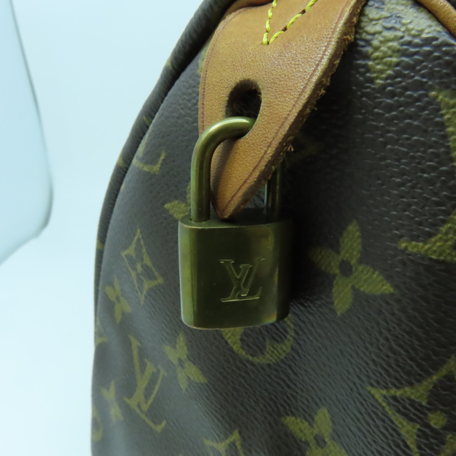 LOUIS VUITTON 【激減優惠】Monogram Speedy 30金扣手挽袋啡色