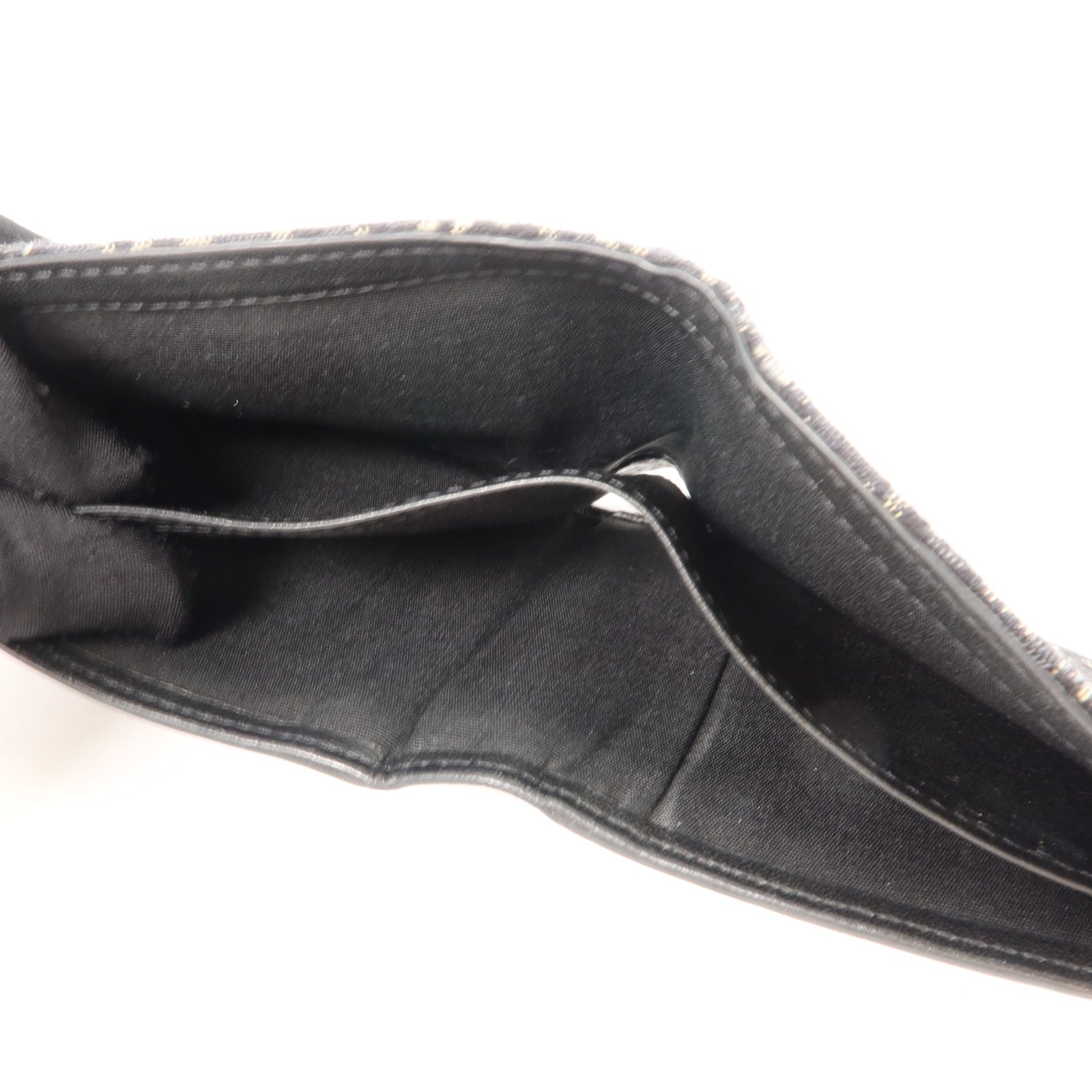 Dior 帆布/牛皮皮革Bifold Wallet錢包