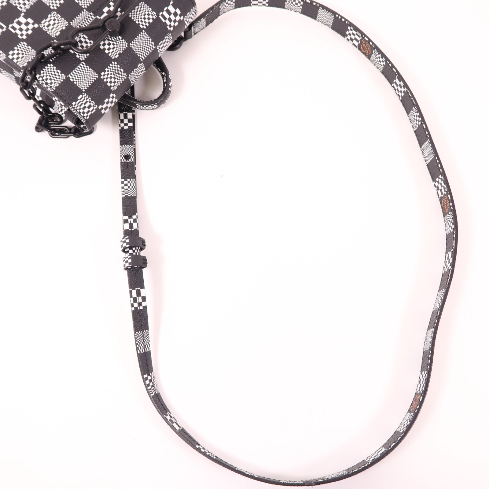 LOUIS VUITTON Damier Distorted Steamer XS手挽肩背兩用袋