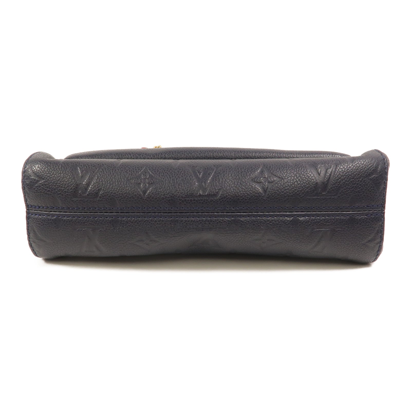 LOUIS VUITTON Monogram Empreinte Vavin PM肩背袋深藍色