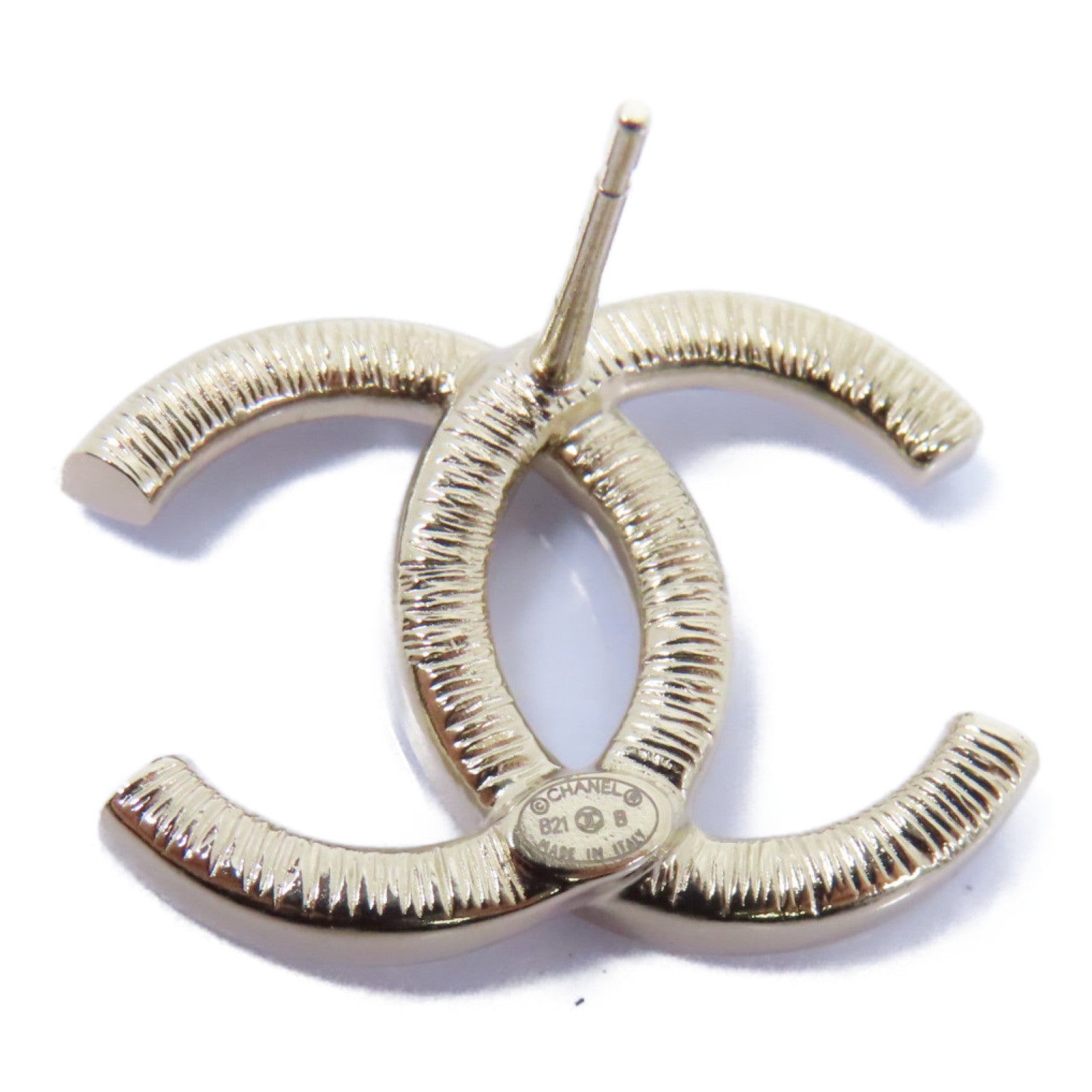 CHANEL PVC/金屬Earrings耳環透明/金色