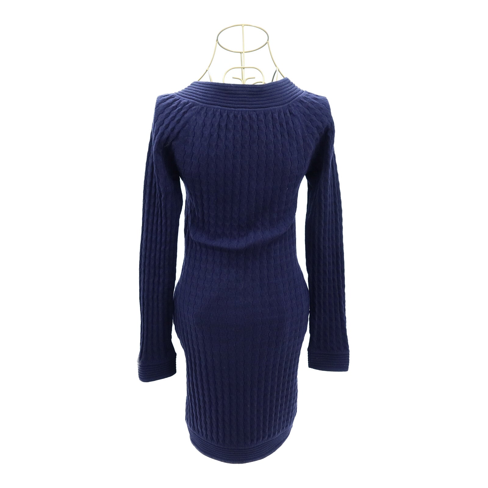CHANEL Wool/Polyester Long-Sleeve Dress連身裙