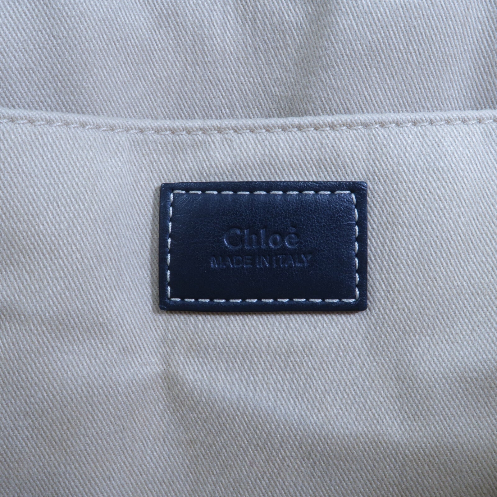 Chloe 帆布Woody Tote Medium肩背袋