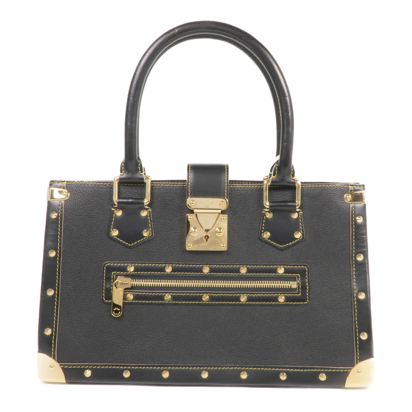 LOUIS VUITTON Suhali皮革Fabuleux金扣手挽袋