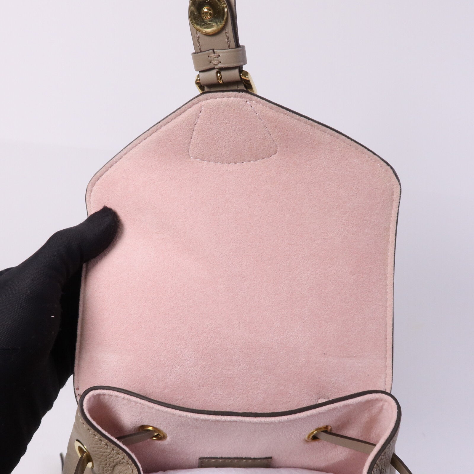 LOUIS VUITTON Monogram Empreinte Montsouris金扣背包