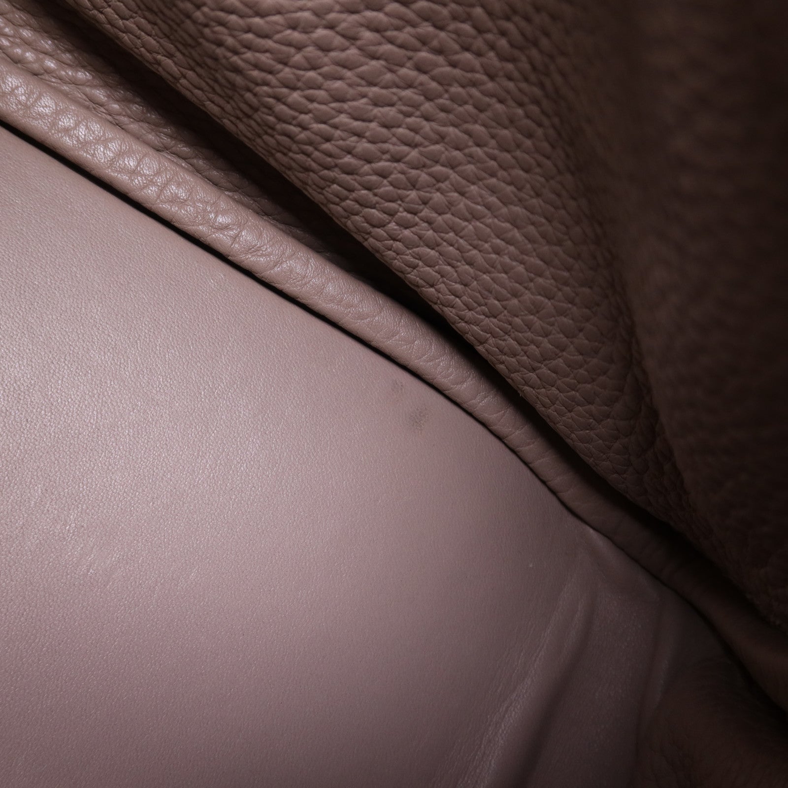 HERMES Clemence皮革Lindy 34銀扣手挽肩背兩用袋Gris Tourterelle