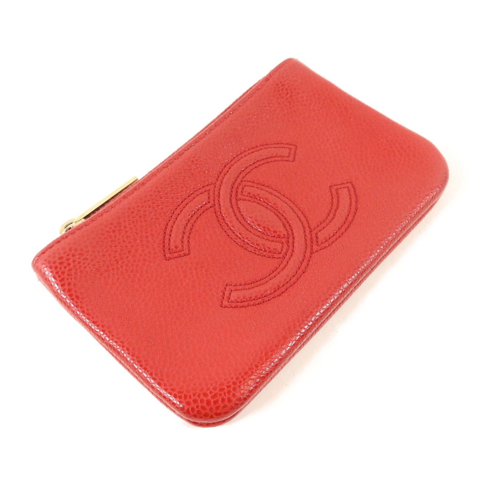 CHANEL 牛皮皮革CC Timeless Coin Case零錢包