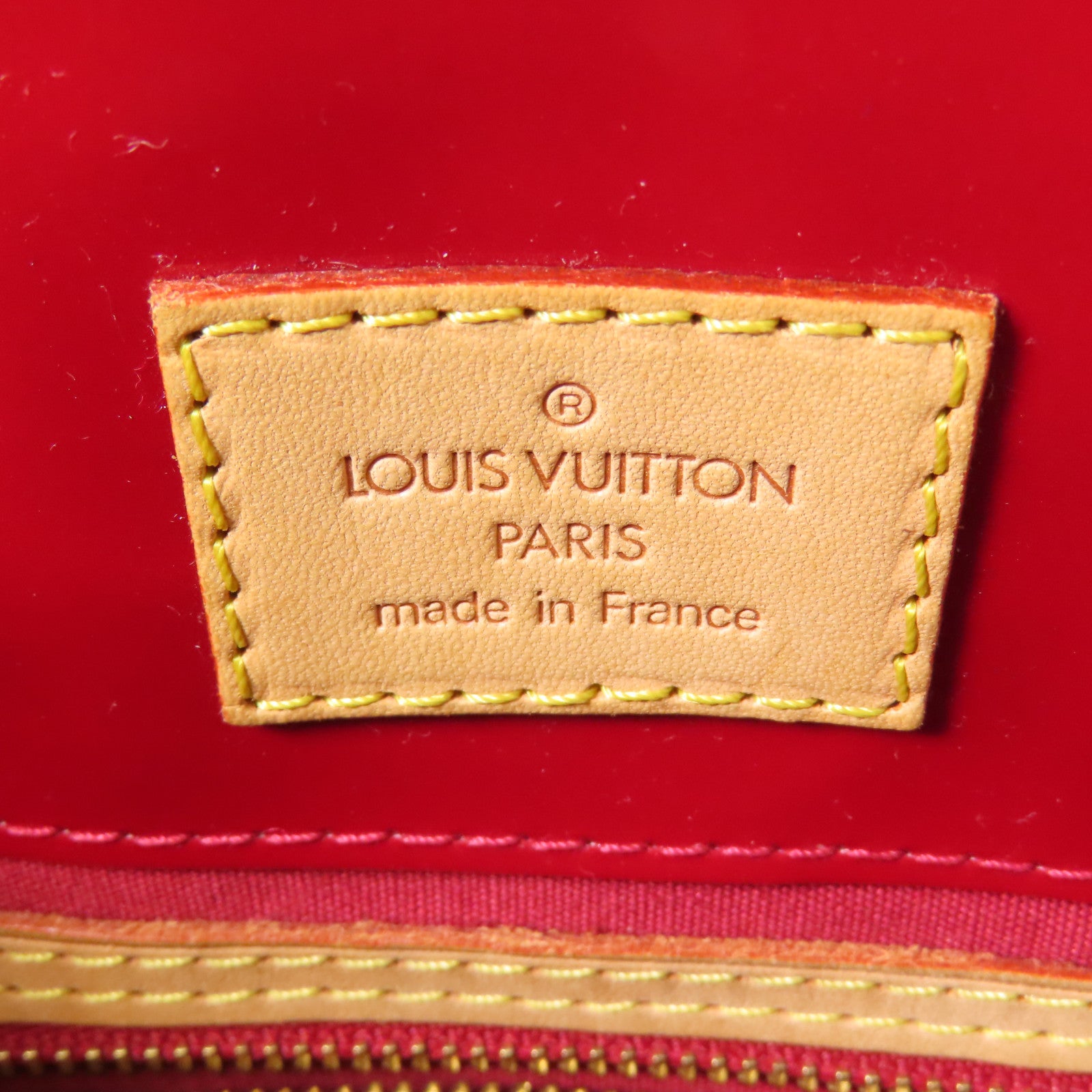 LOUIS VUITTON Vernis Reade PM金扣手挽袋