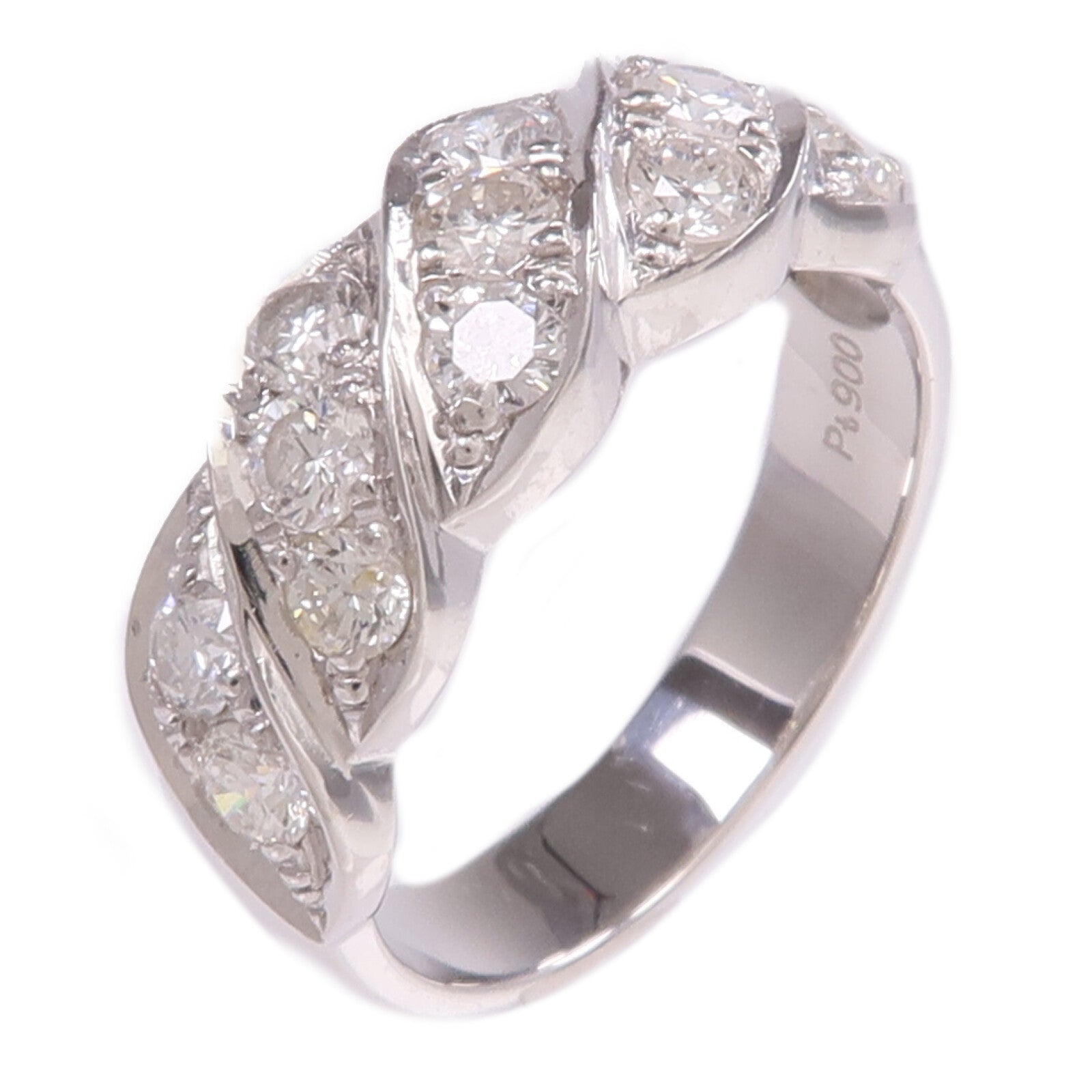 JEWELRY PT900鉑金Diamond Ring鑽石戒指US#6.25