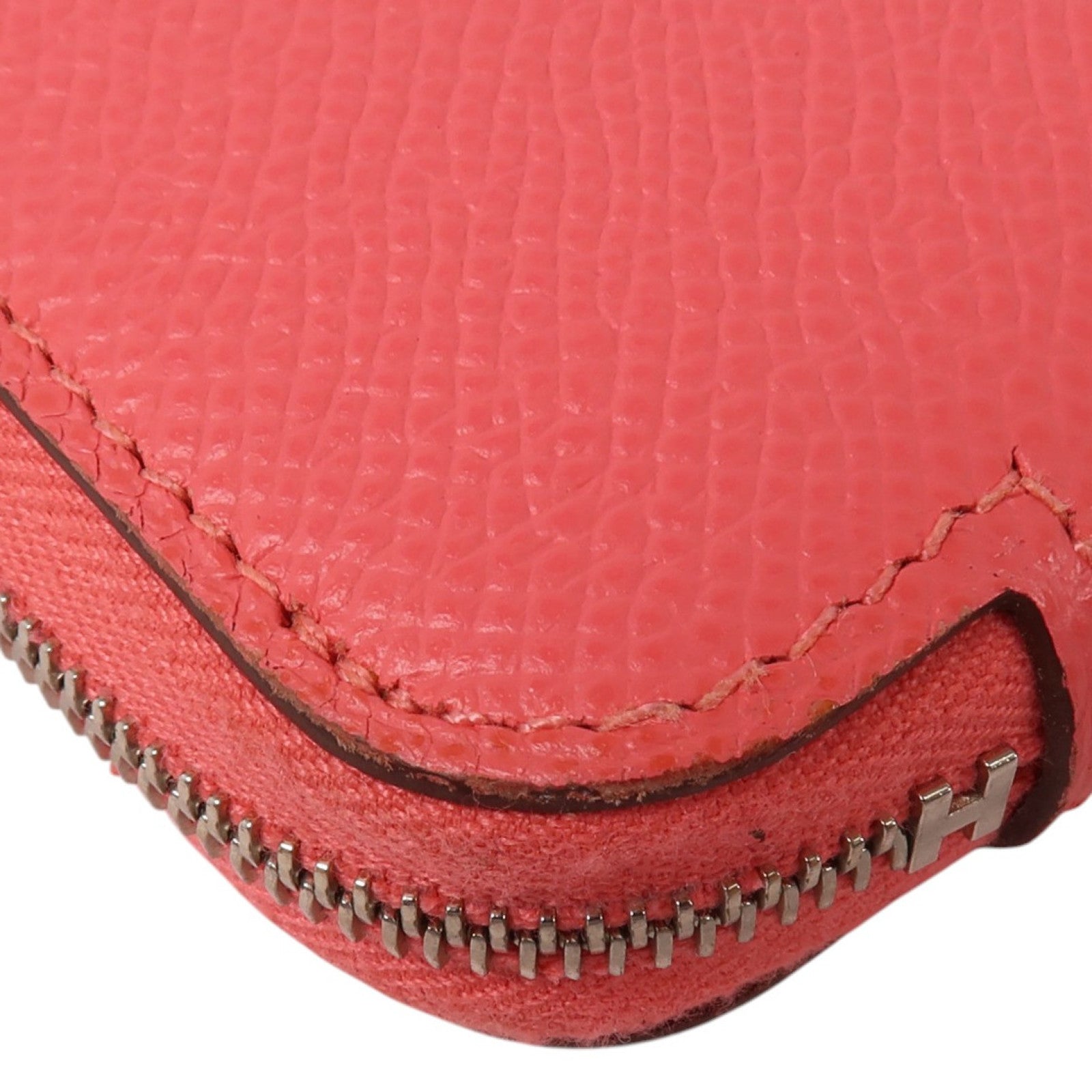 HERMES Epsom皮革Silk In Long Wallet銀扣長錢包
