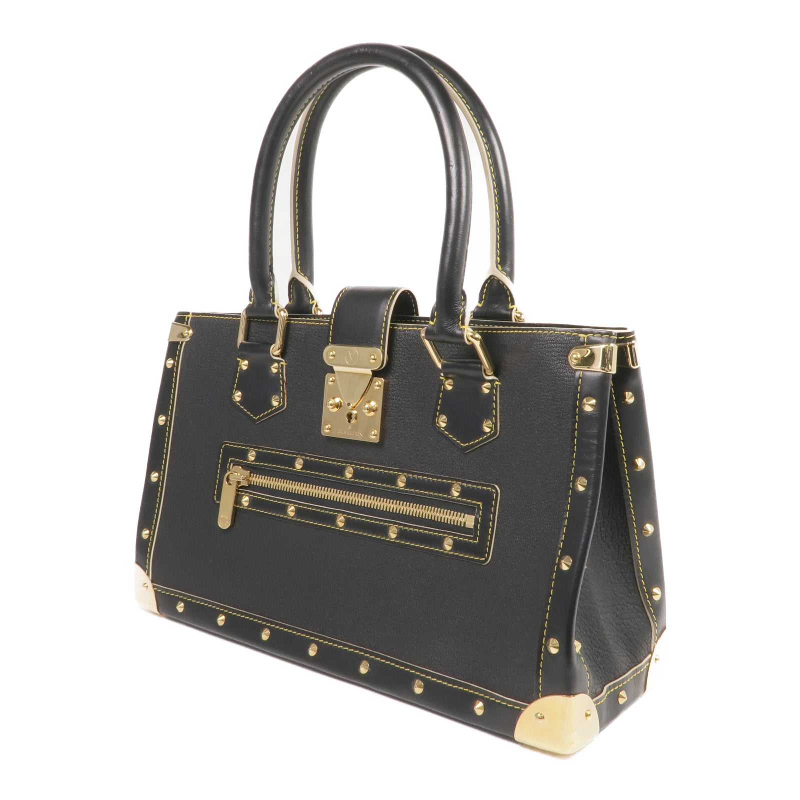 LOUIS VUITTON Suhali皮革Fabuleux金扣手挽袋