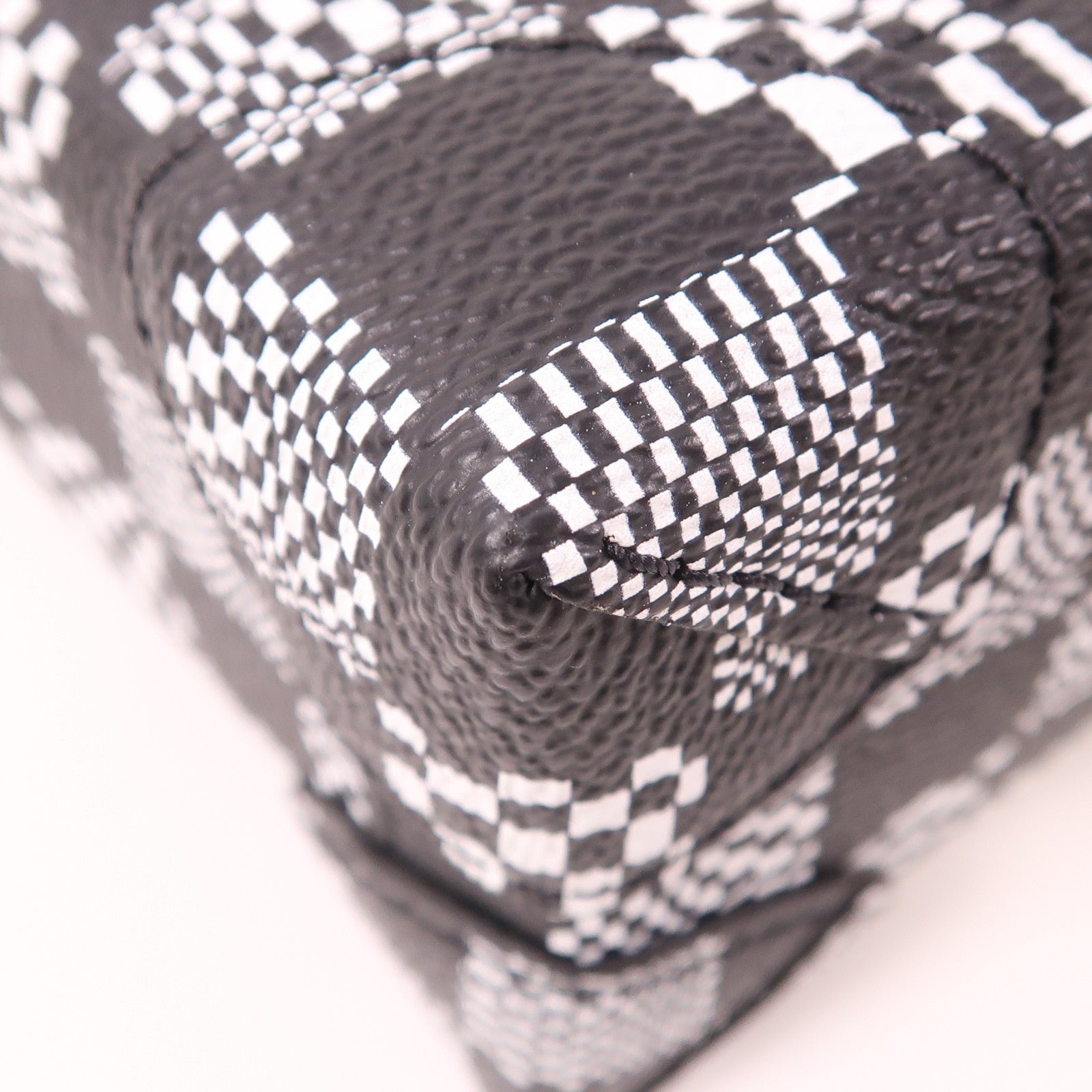 LOUIS VUITTON Damier Distorted Steamer XS手挽肩背兩用袋