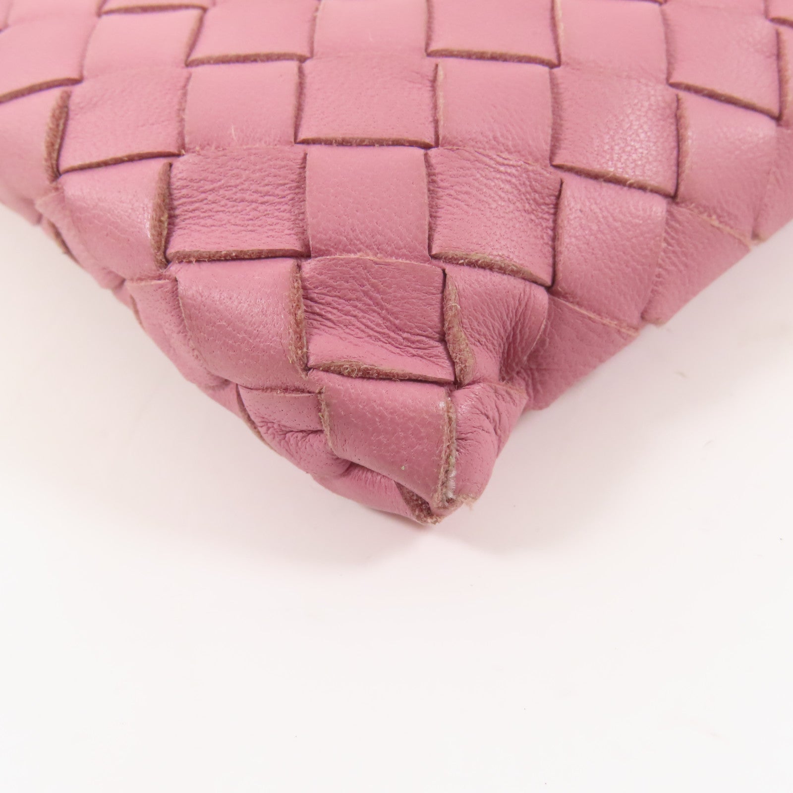 BOTTEGA VENETA 皮革Pouch手拿包粉紅色