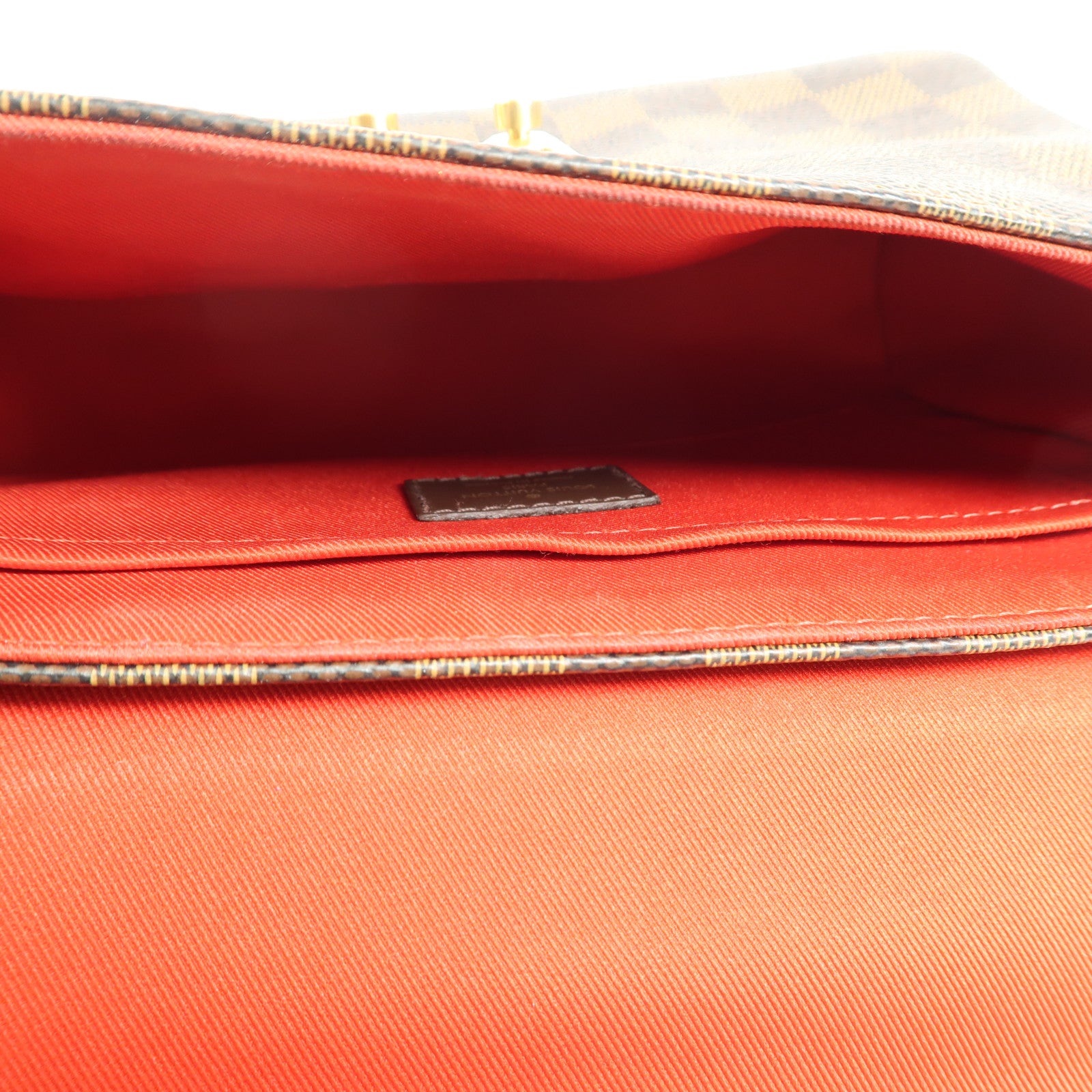 LOUIS VUITTON Damier Croisette金扣手挽肩背兩用袋