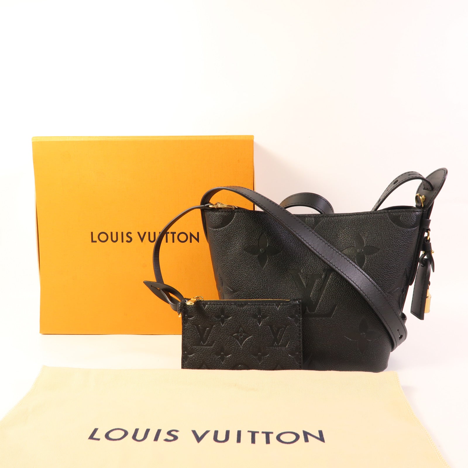 LOUIS VUITTON Monogram Empreinte All In BB金扣肩背袋