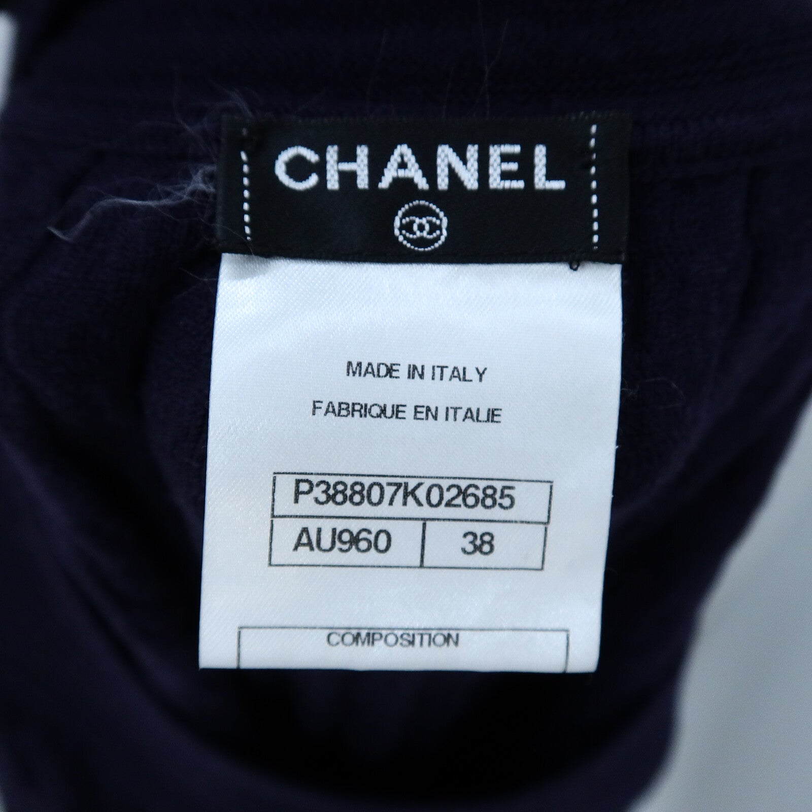 CHANEL Wool/Polyester Long-Sleeve Dress連身裙