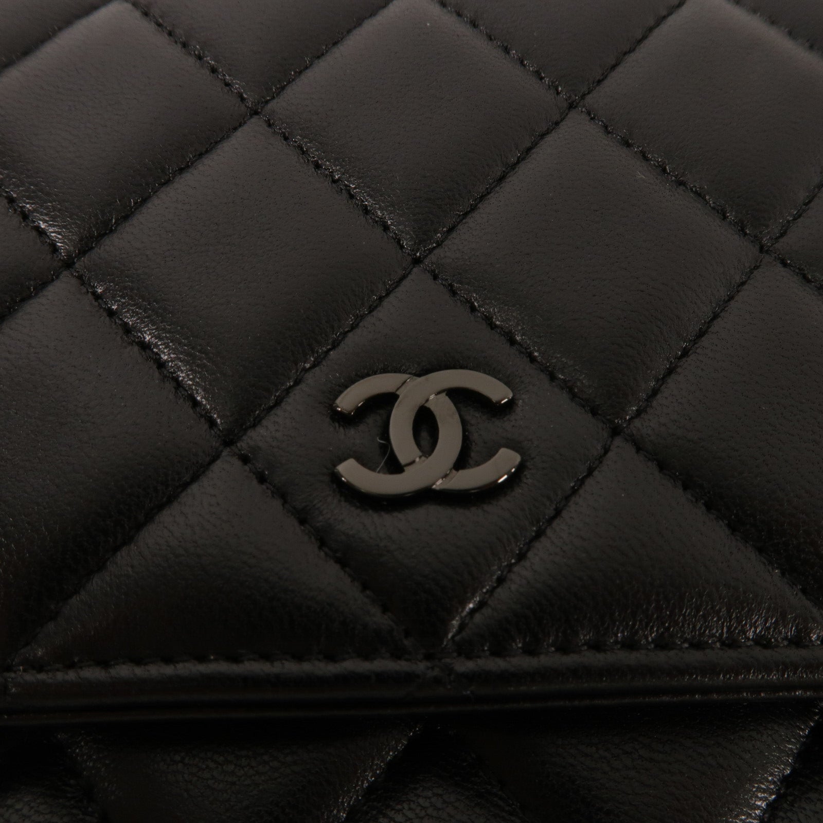 CHANEL 羊皮皮革WOC Wallet On Chain鏈帶肩背袋