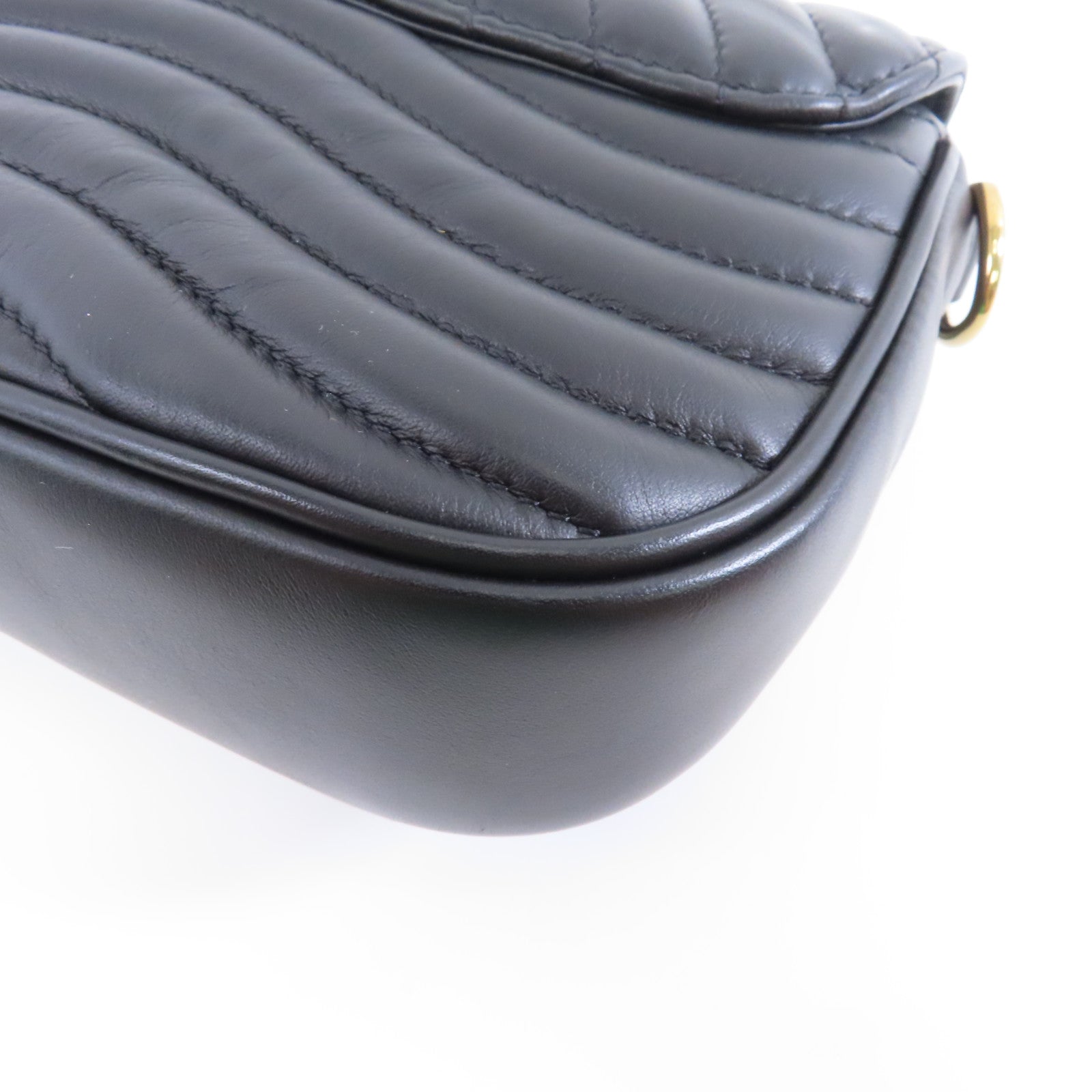LOUIS VUITTON 牛皮皮革New Wave Multi Pochette金扣肩背袋黑色