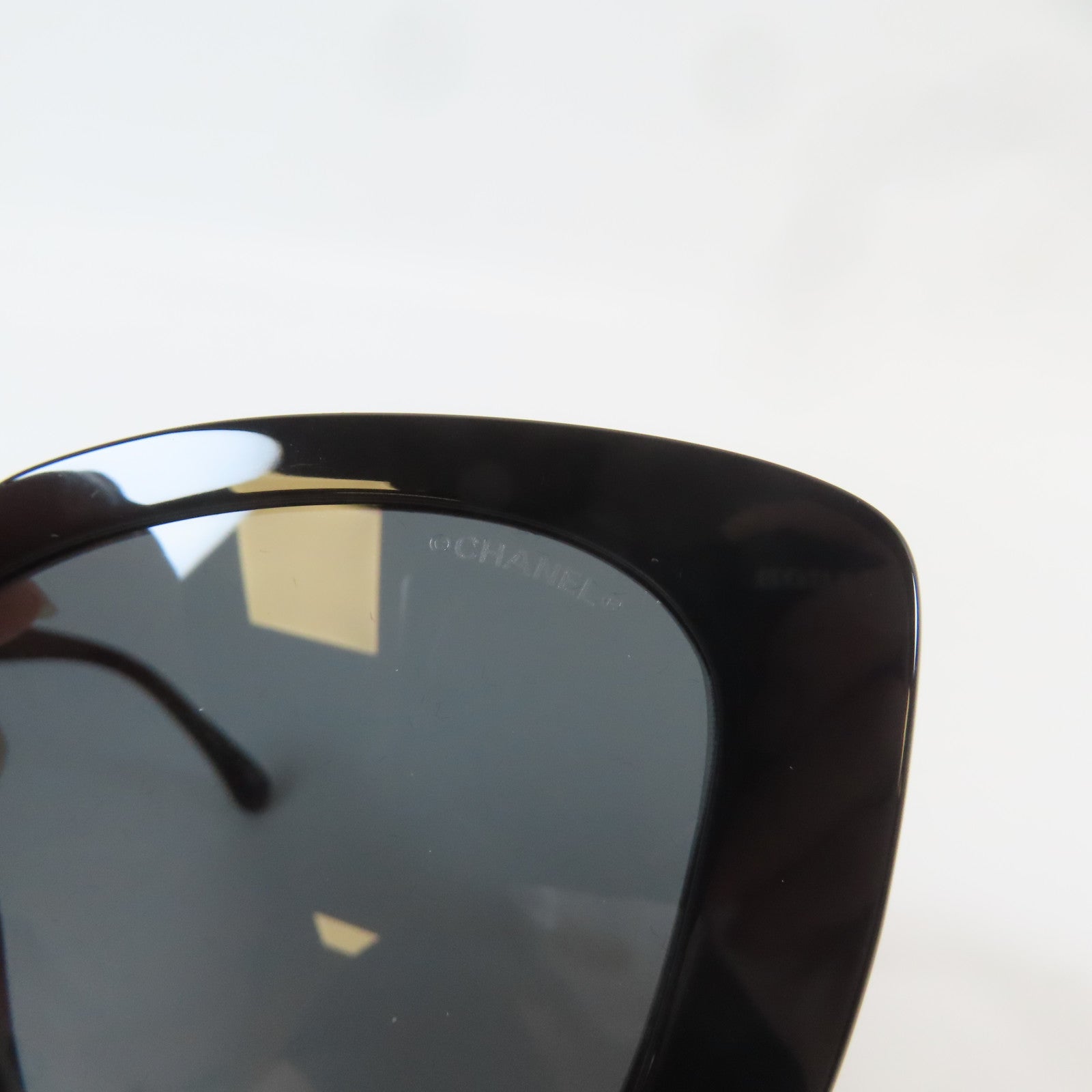 CHANEL PVC Square Sunglasses太陽眼鏡黑色