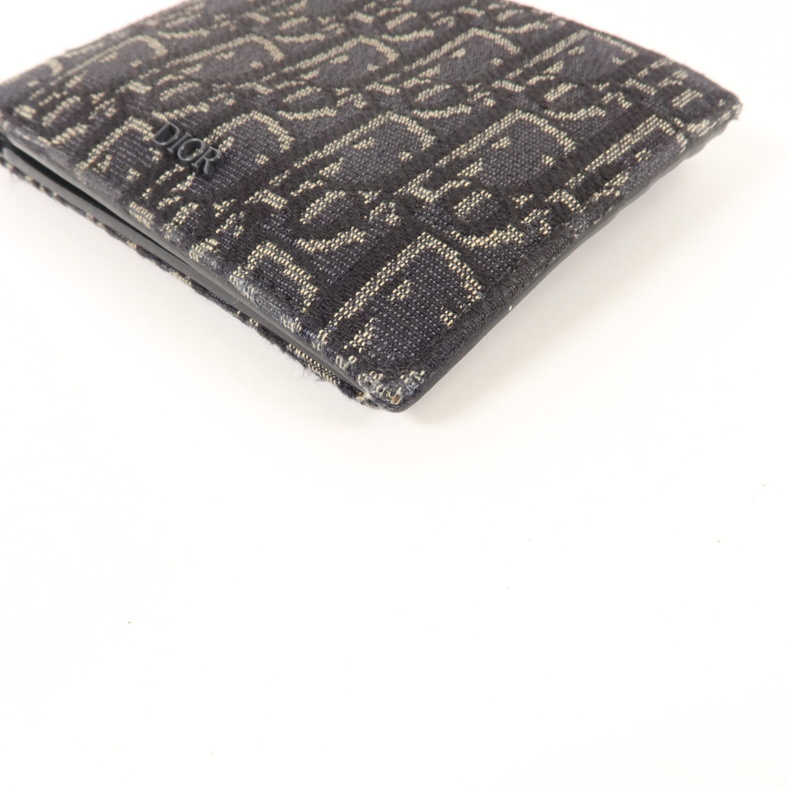 Dior 帆布/牛皮皮革Bifold Wallet錢包