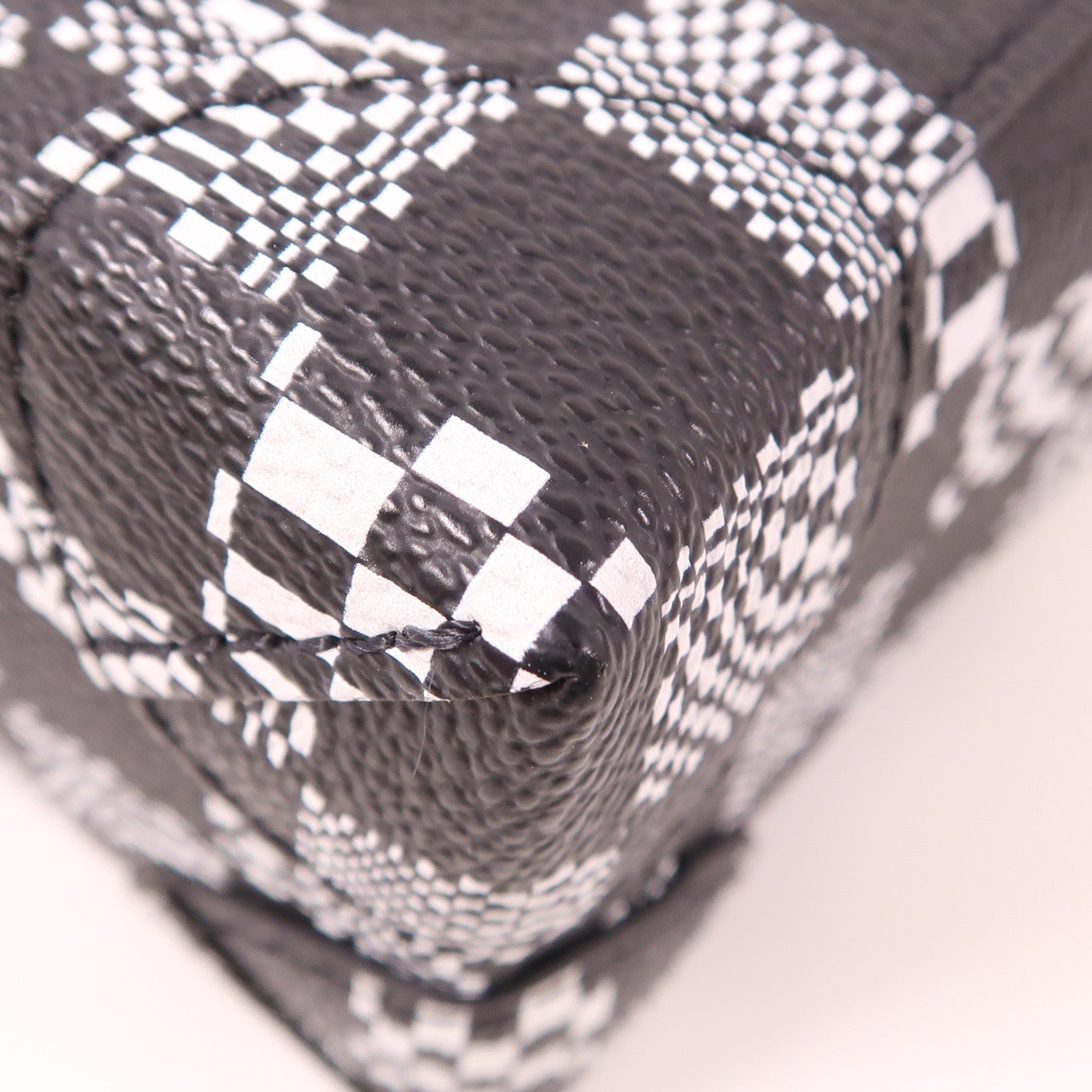 LOUIS VUITTON Damier Distorted Steamer XS手挽肩背兩用袋