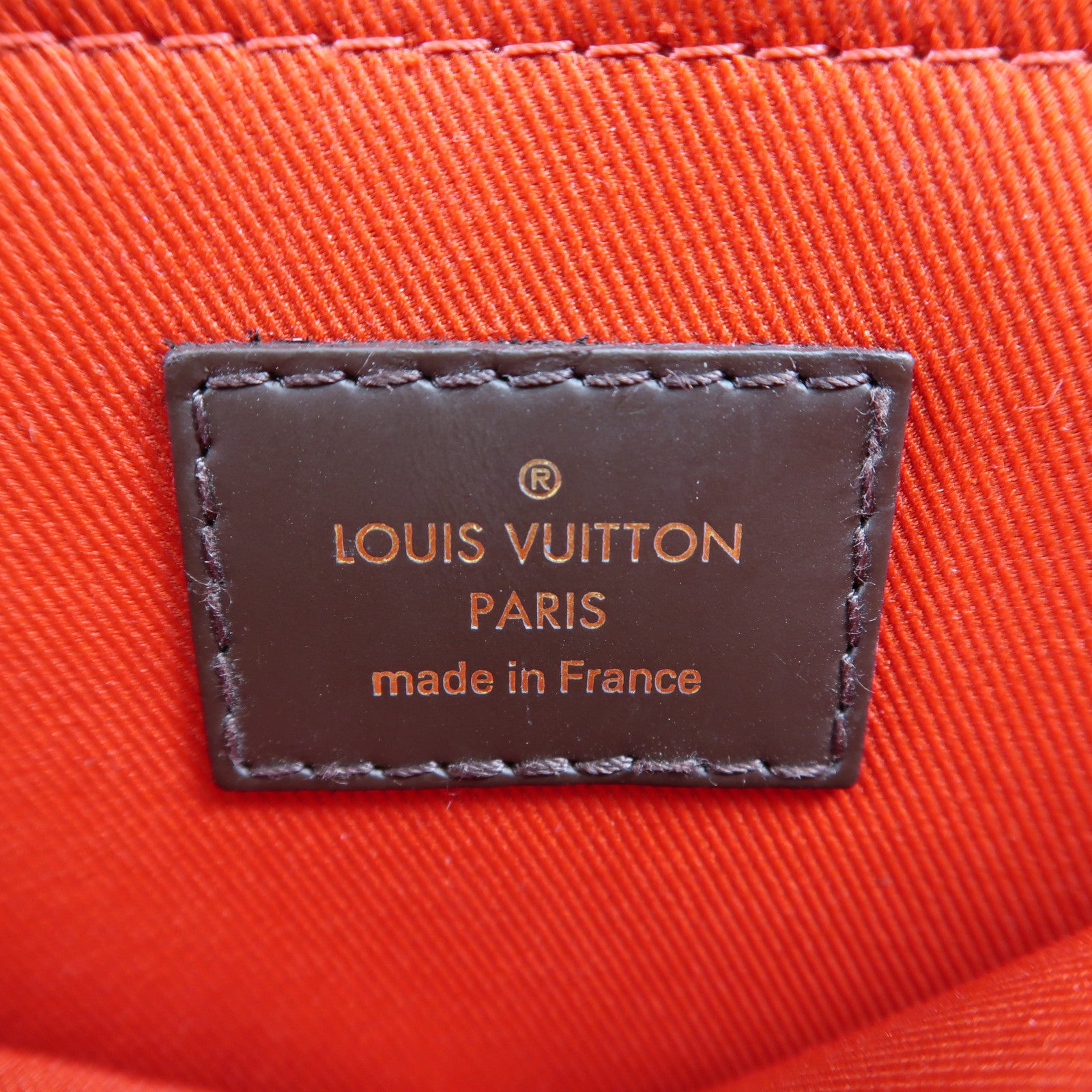 LOUIS VUITTON Damier Croisette金扣手挽肩背兩用袋