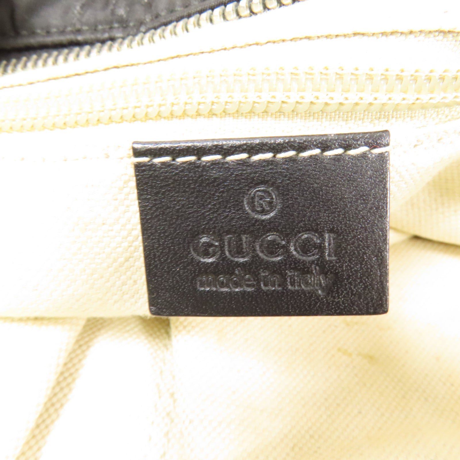 GUCCI GG SHW Shoulder Bag Nylon Black