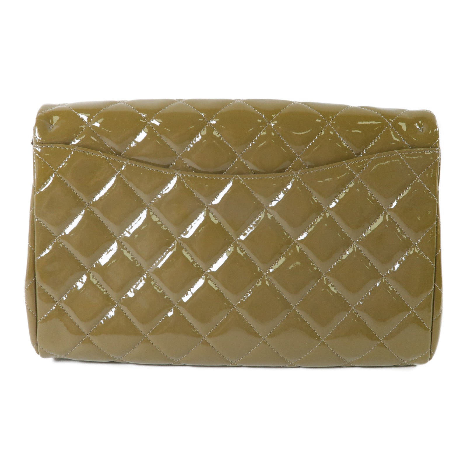 CHANEL 漆皮皮革Shoulder Bag銀扣鏈帶肩背袋