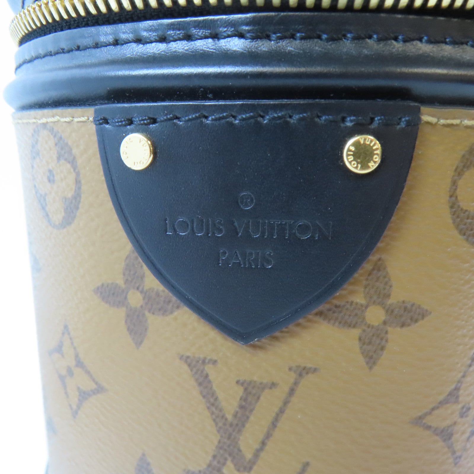 LOUIS VUITTON 【激減優惠】Monogram Reverse Cannes金扣手挽肩背兩用袋啡色