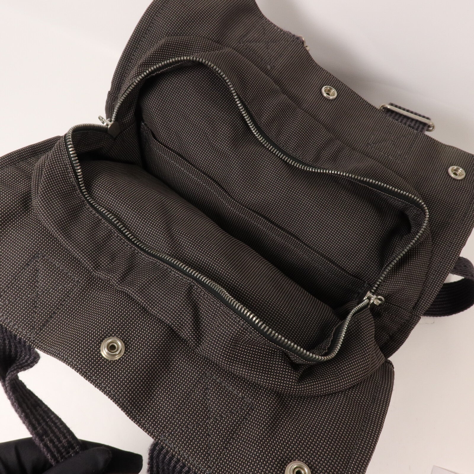 HERMES Toile H帆布Herline Backpack背包Grey