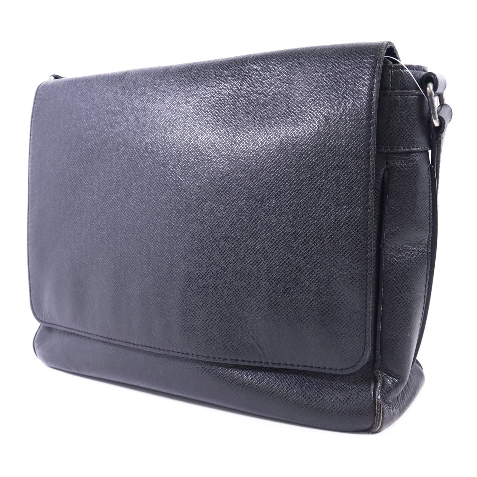 LOUIS VUITTON Taiga Roman MM銀扣肩背袋