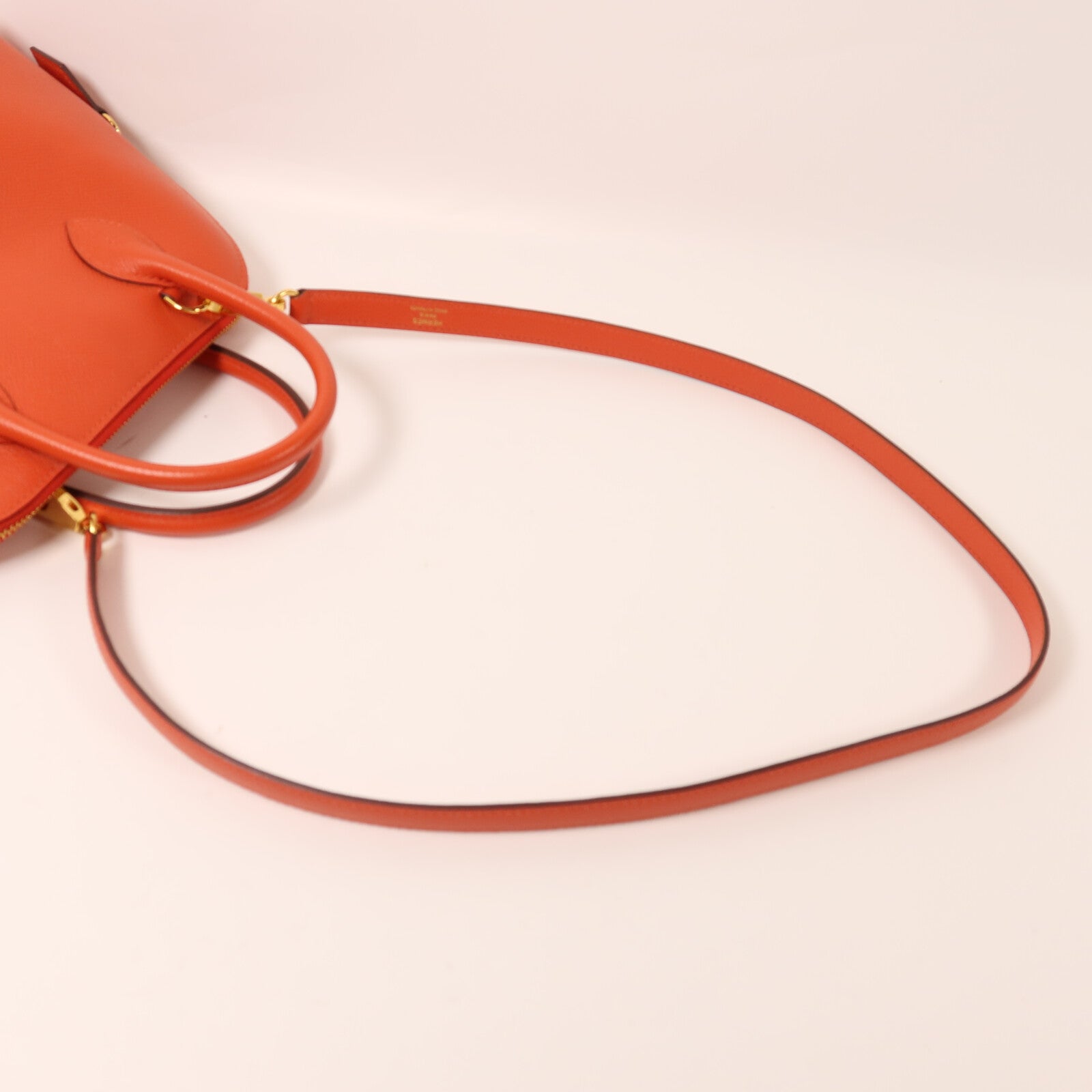 HERMES Epsom皮革Bolide 27金扣手挽肩背兩用袋Capucine