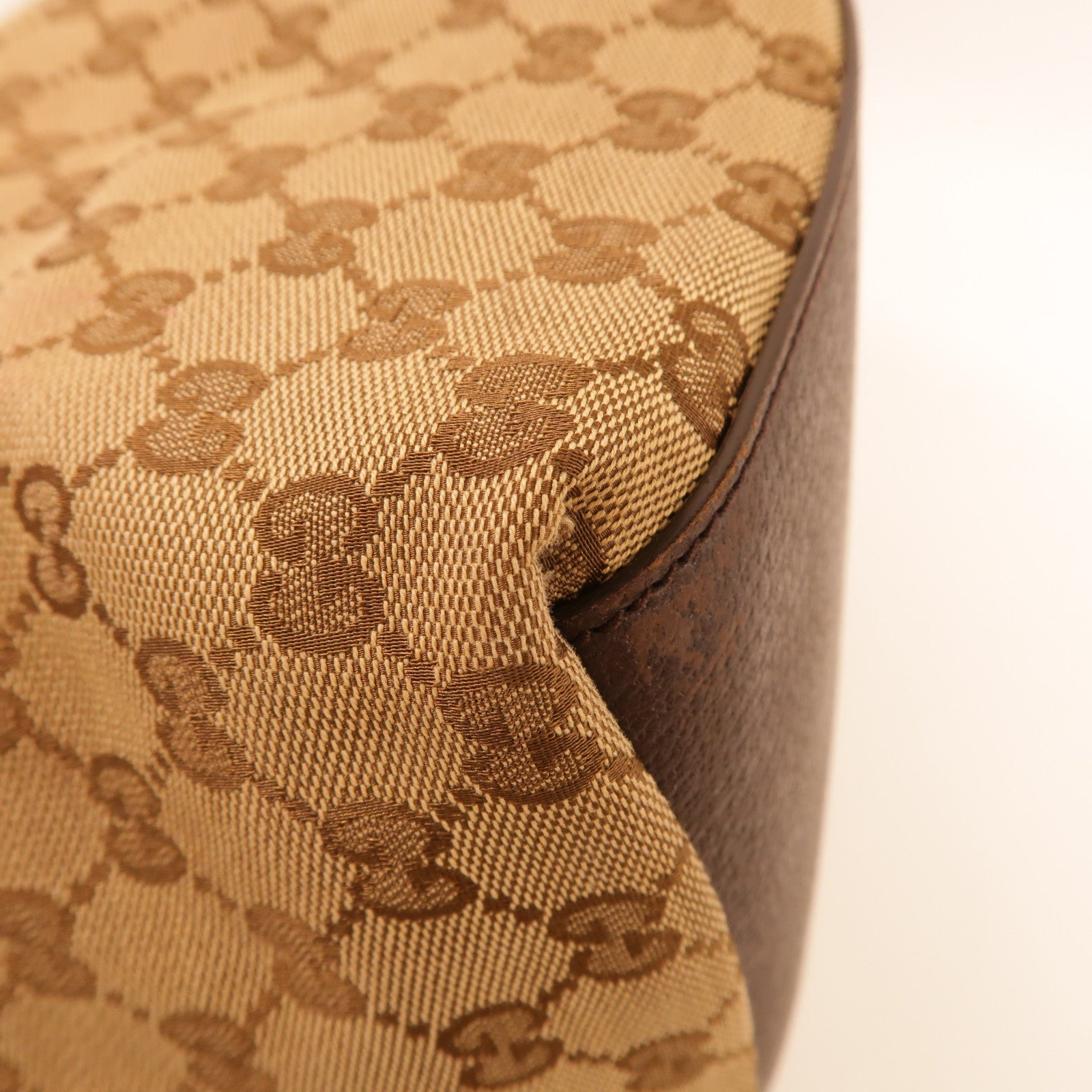 GUCCI GG Tote Bag Handag 131230 Canvas Brown