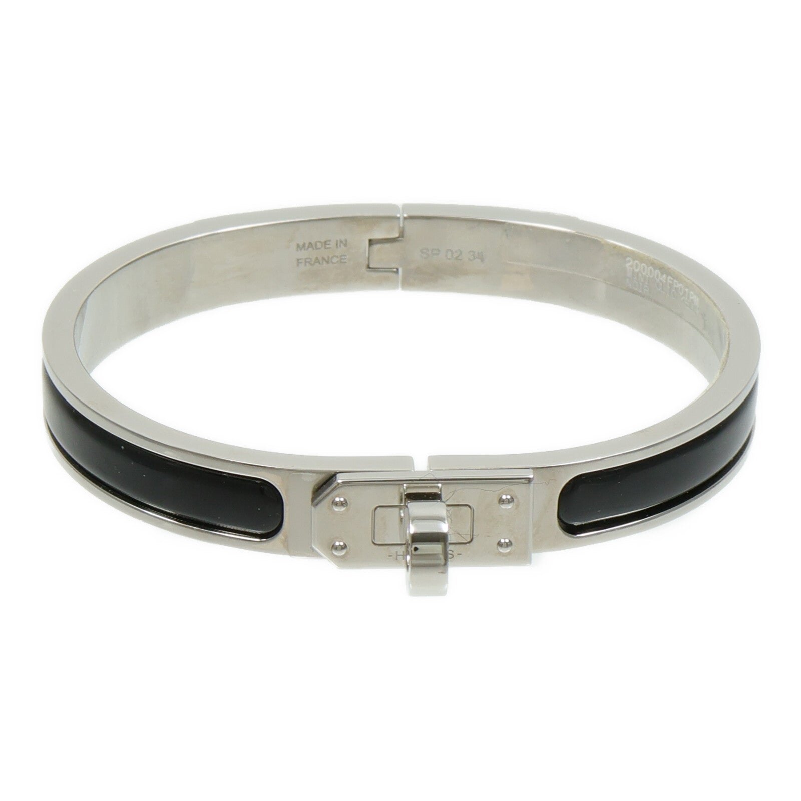 HERMES 金屬/琺瑯Mini Clic Kelly Bracelet手鐲