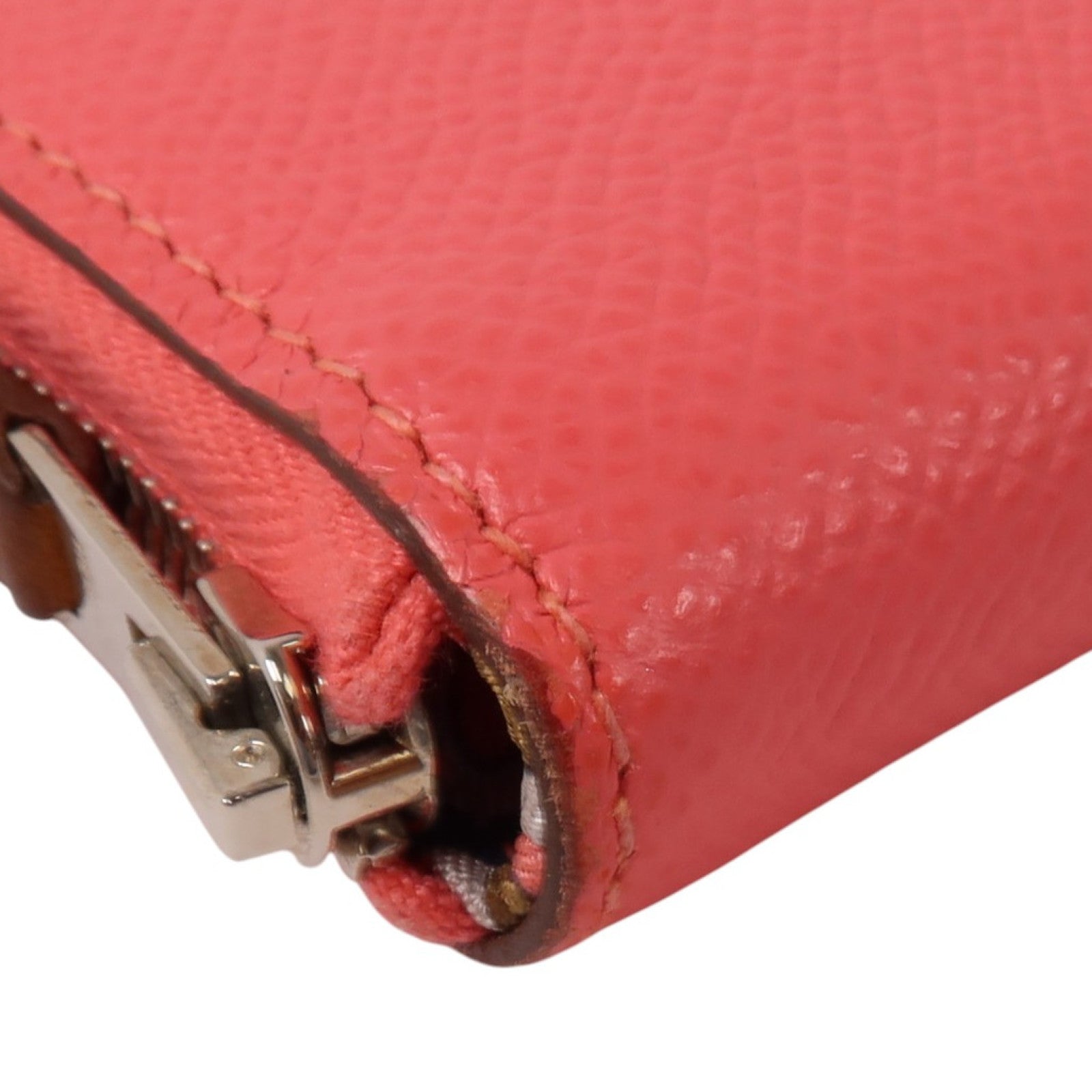 HERMES Epsom皮革Silk In Long Wallet銀扣長錢包