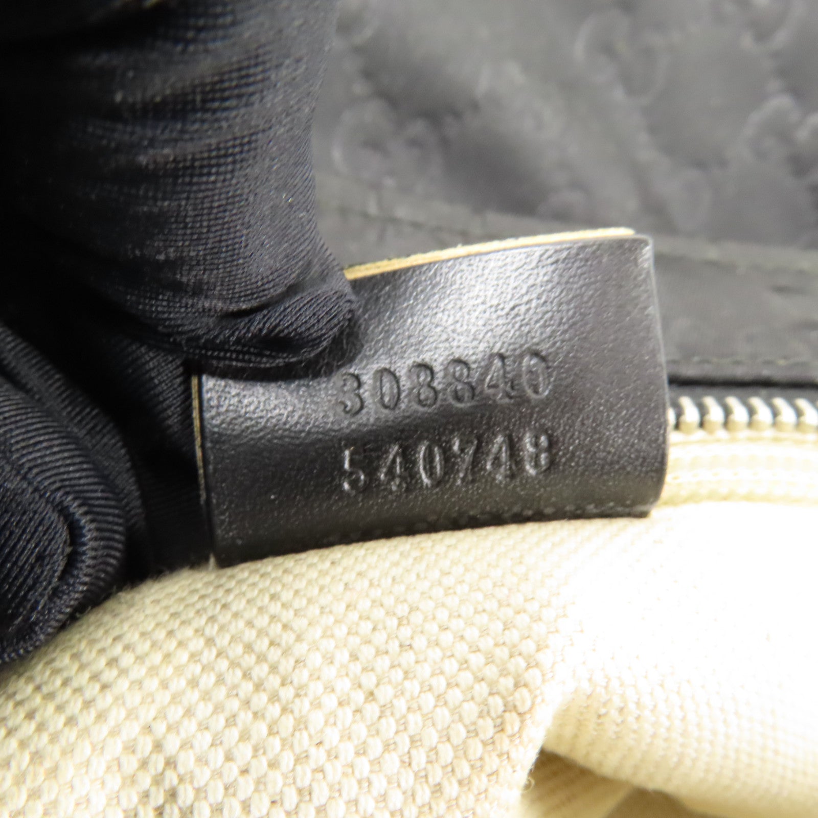 GUCCI GG SHW Shoulder Bag Nylon Black