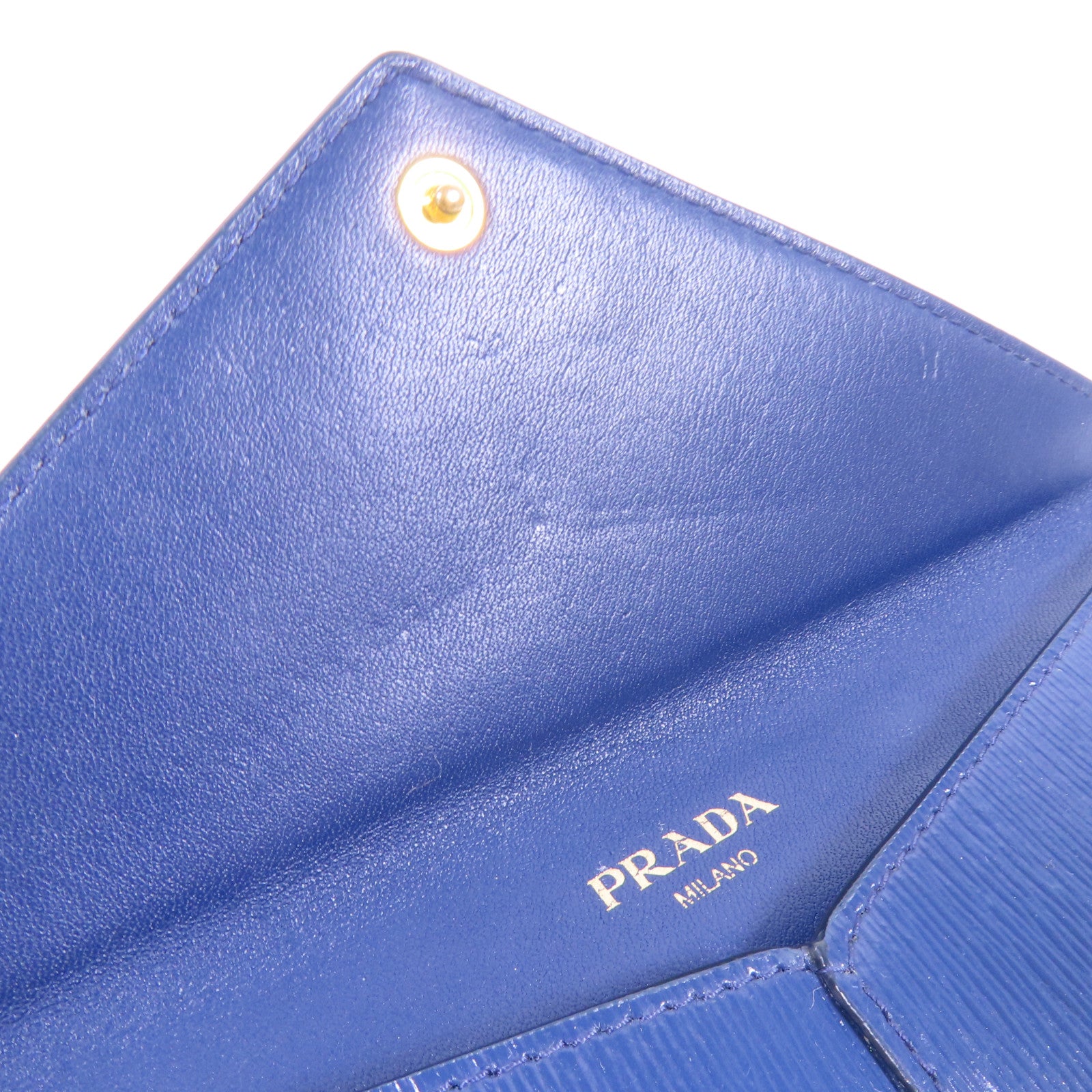 PRADA 牛皮皮革Long Wallet金扣長錢包