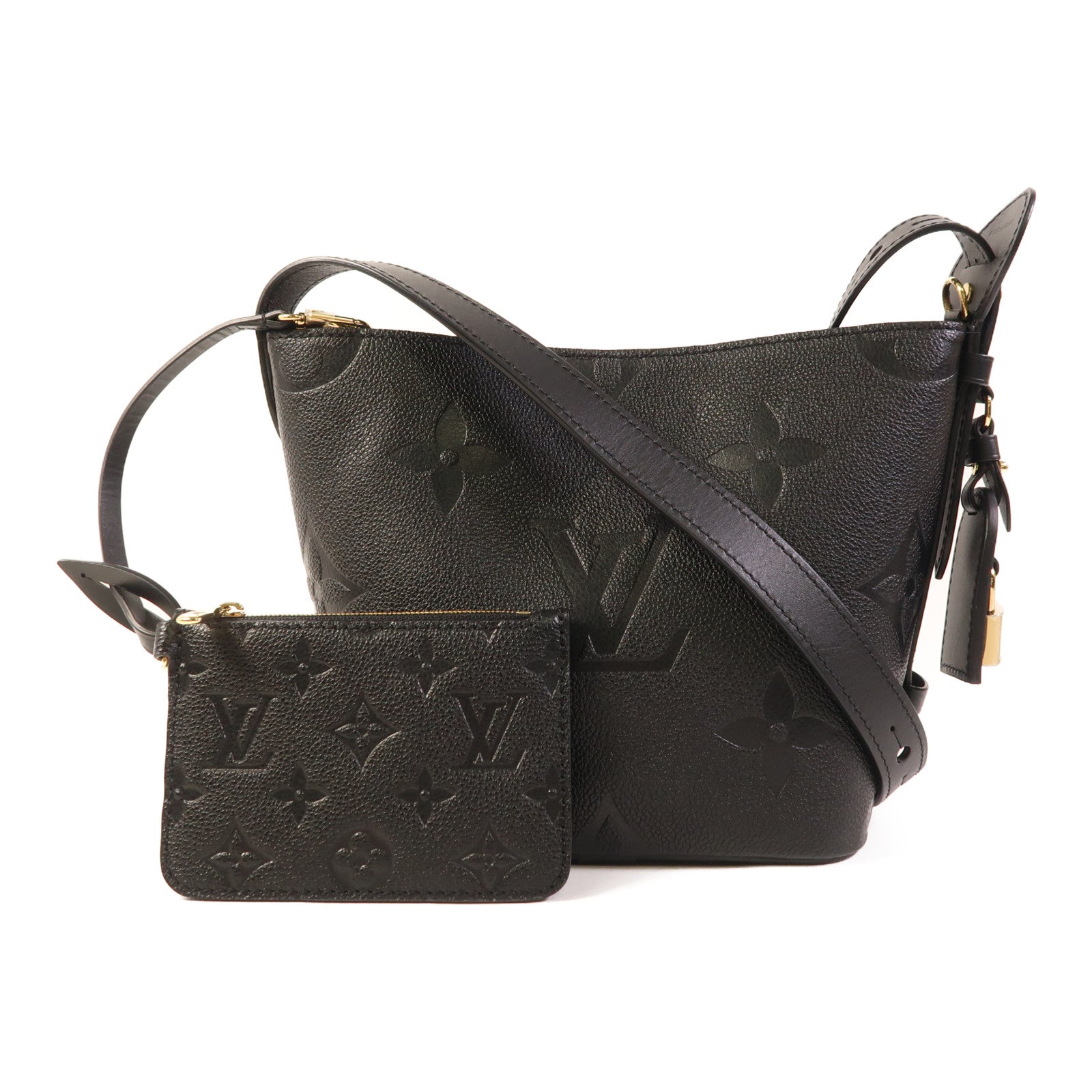 LOUIS VUITTON Monogram Empreinte All In BB金扣肩背袋