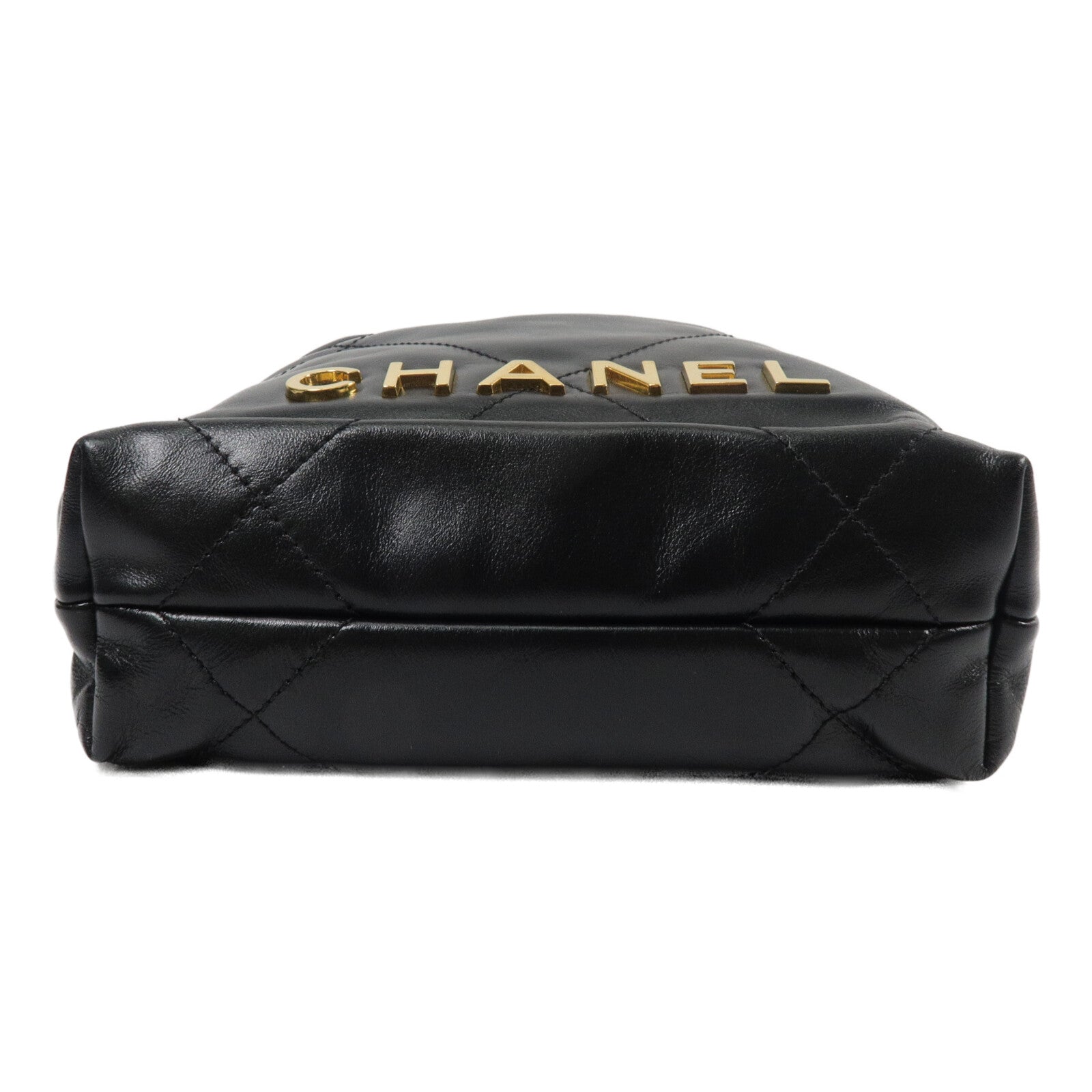 CHANEL 牛皮皮革Chanel 22 Mini鏈帶肩背袋