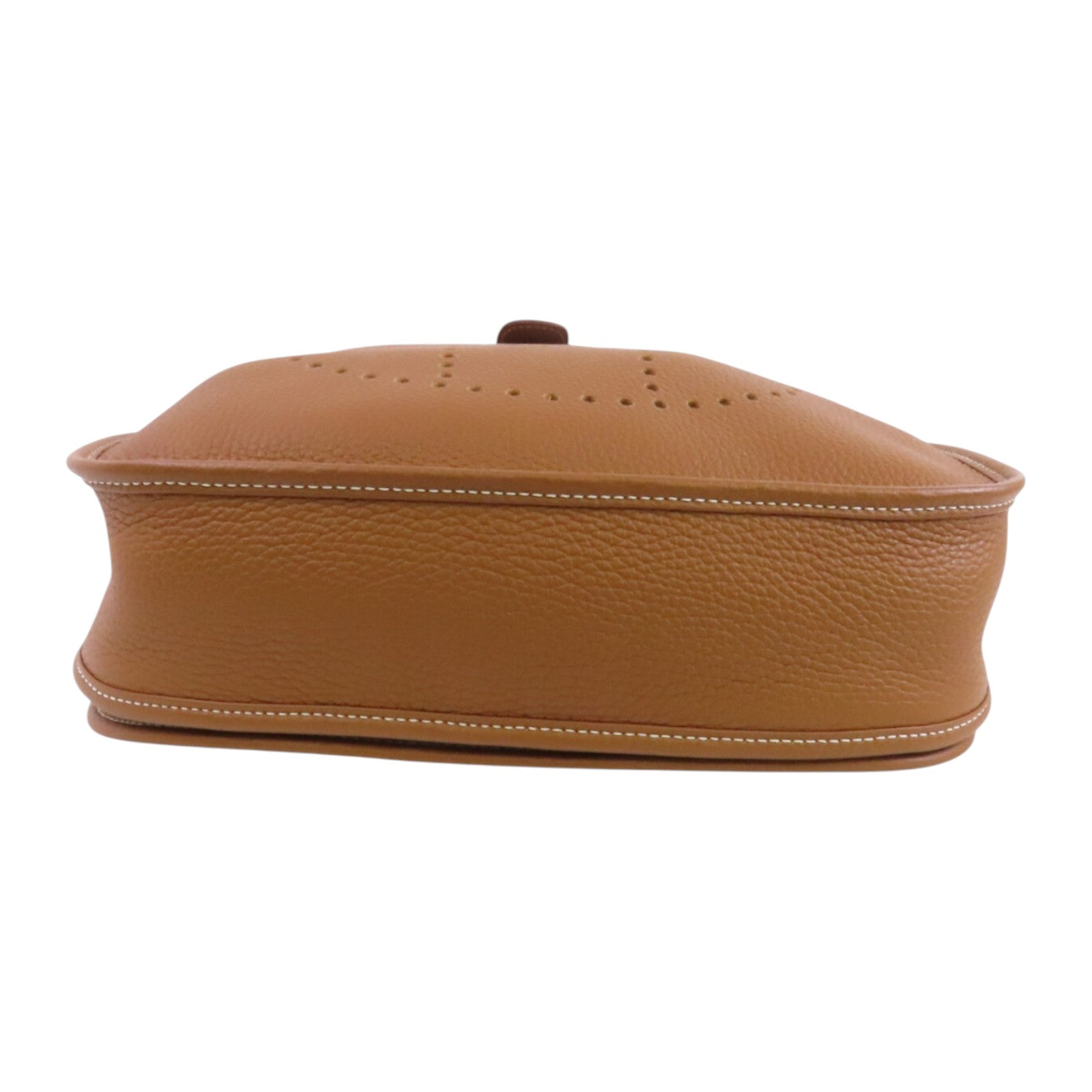 HERMES Clemence皮革Evelyne PM銀扣肩背袋