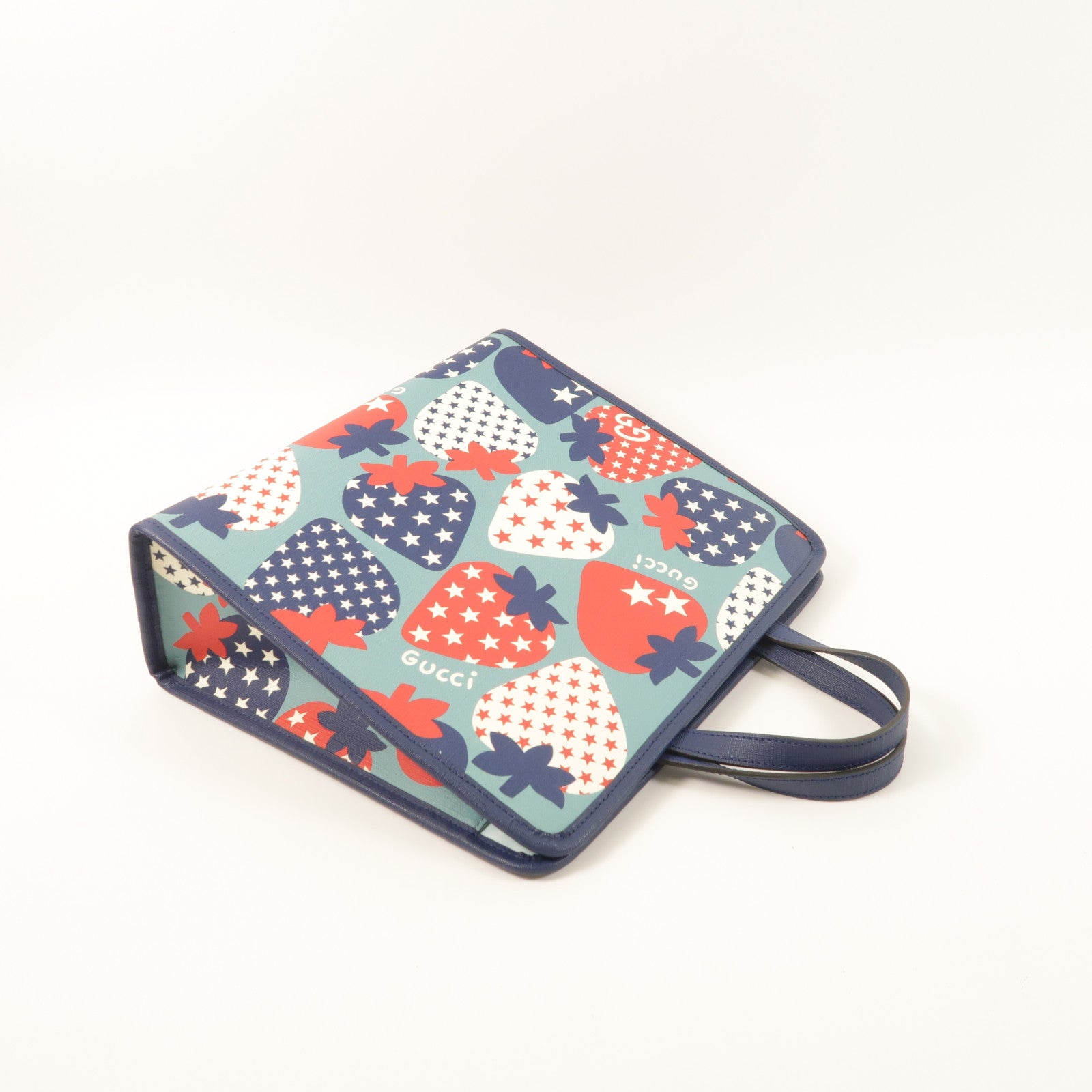 GUCCI 塗層帆布Hand Bag銀扣手挽袋