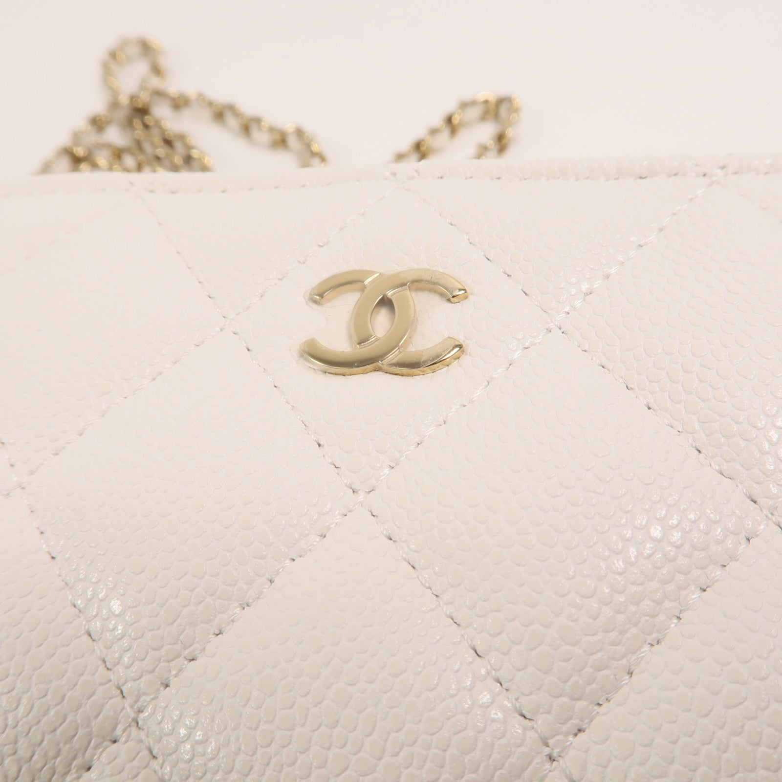 CHANEL 牛皮皮革Chain Shoulder鏈帶肩背袋