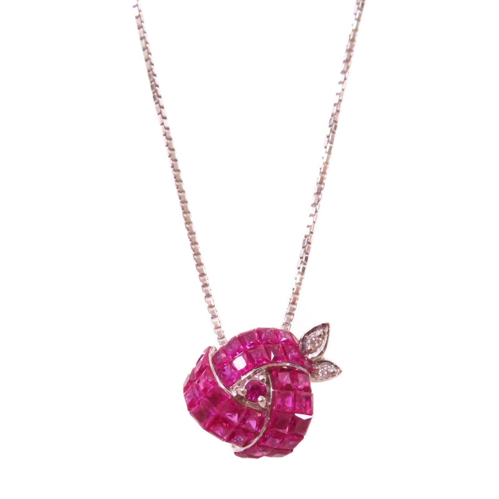 JEWELRY 【激減優惠】18K白金/紅寶石Ruby Necklace項鏈