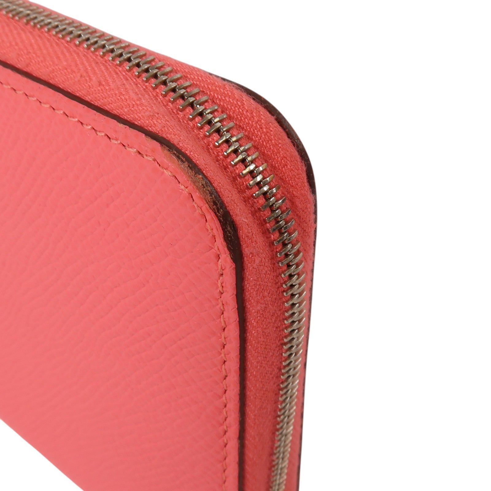 HERMES Epsom皮革Silk In Long Wallet銀扣長錢包