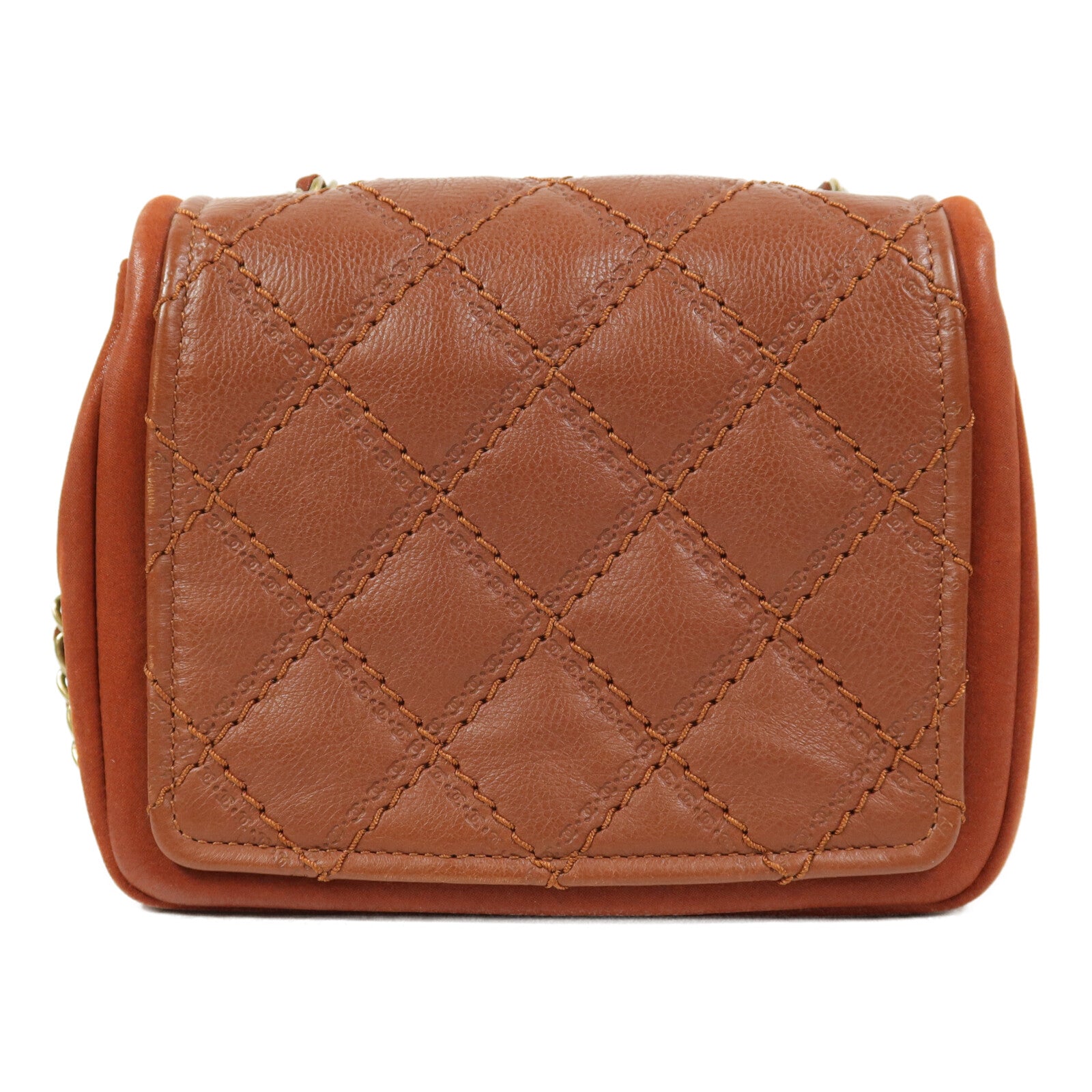 CHANEL 牛皮皮革Clutch With Chain鏈帶肩背袋