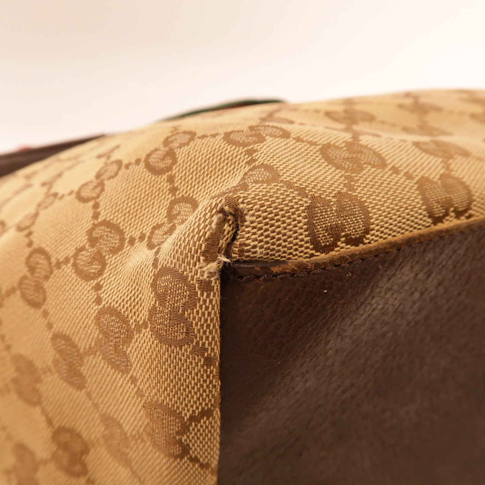 GUCCI GG Tote Bag Handag 131230 Canvas Brown