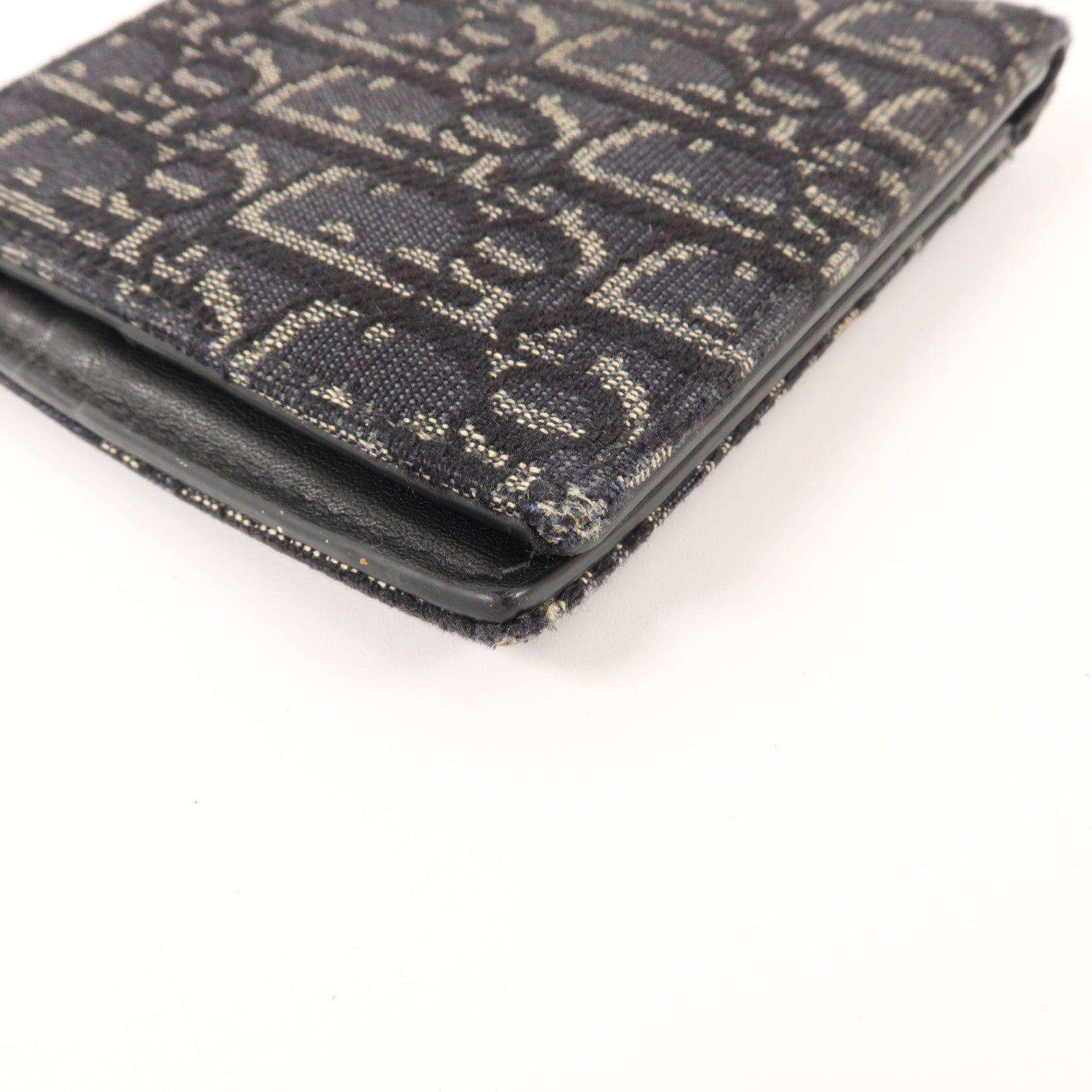 Dior 帆布/牛皮皮革Bifold Wallet錢包